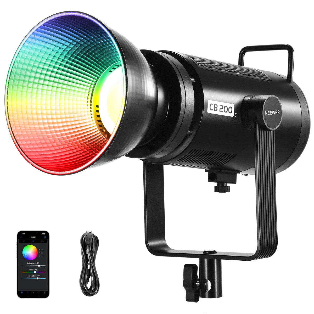 NEEWER CB200C 200W RGB COB LEDビデオライト – NEEWER.JP