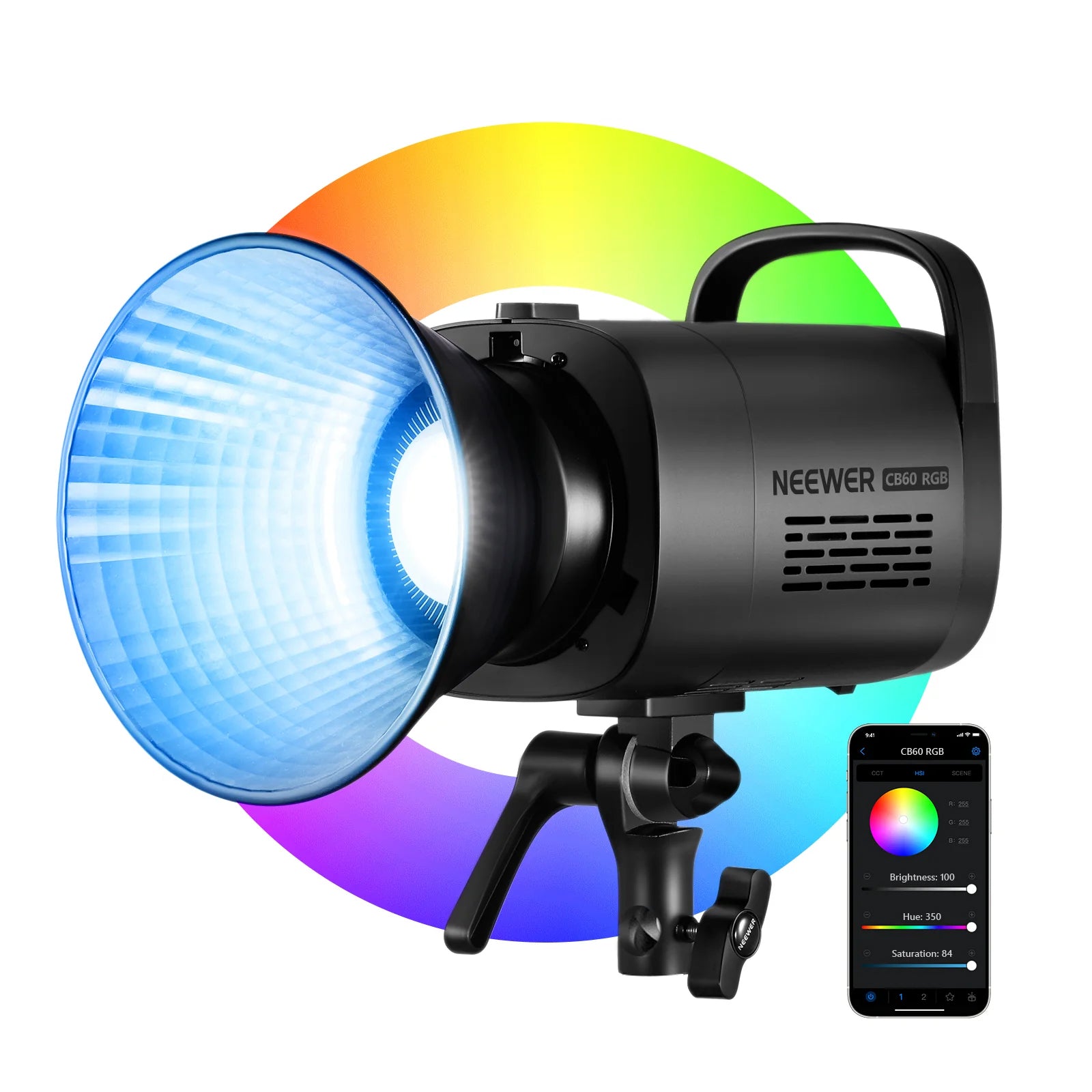 NEEWER CB60 RGB 70W LED ビデオライト
