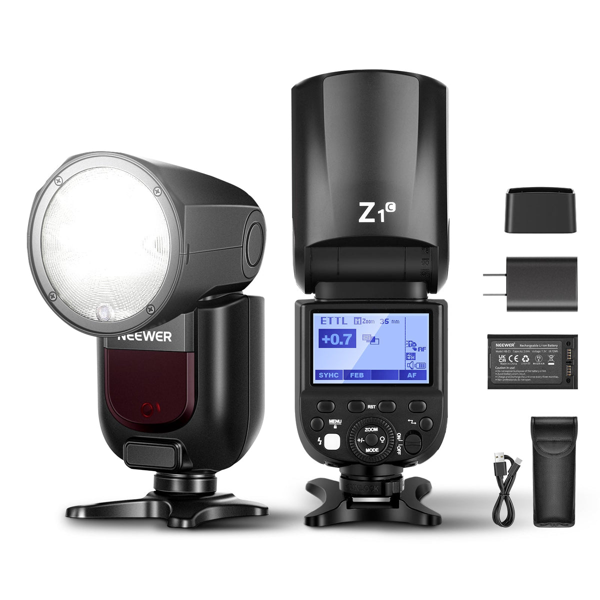 NEEWER Z1-C フラッシュストロボ TTLラウンドヘッド Canon用 - NEEWER 