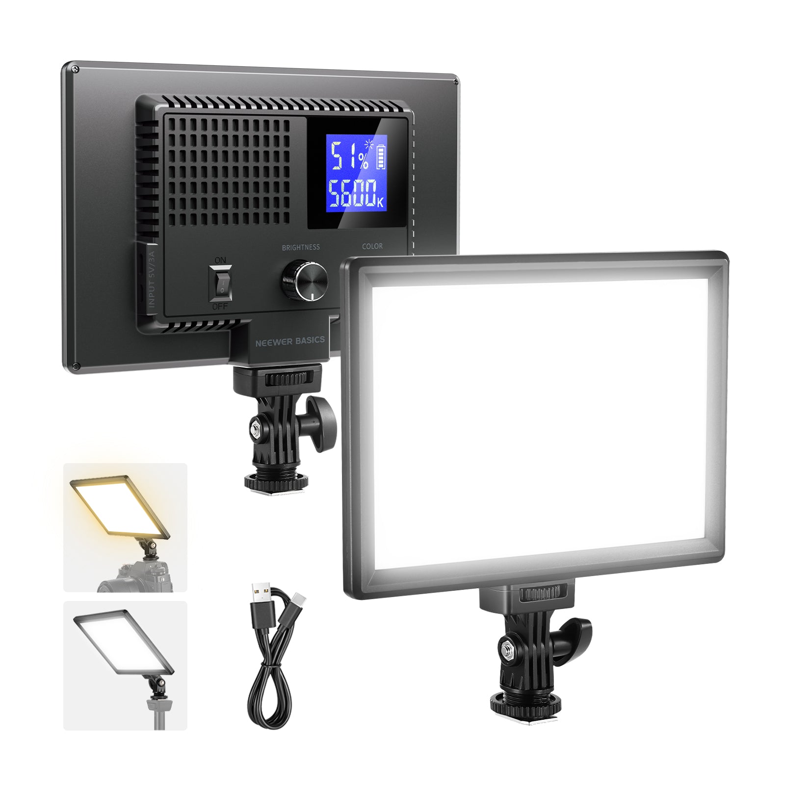 NEEWER BASICS NL-120B 10W 二色LEDビデオライト – NEEWER.JP