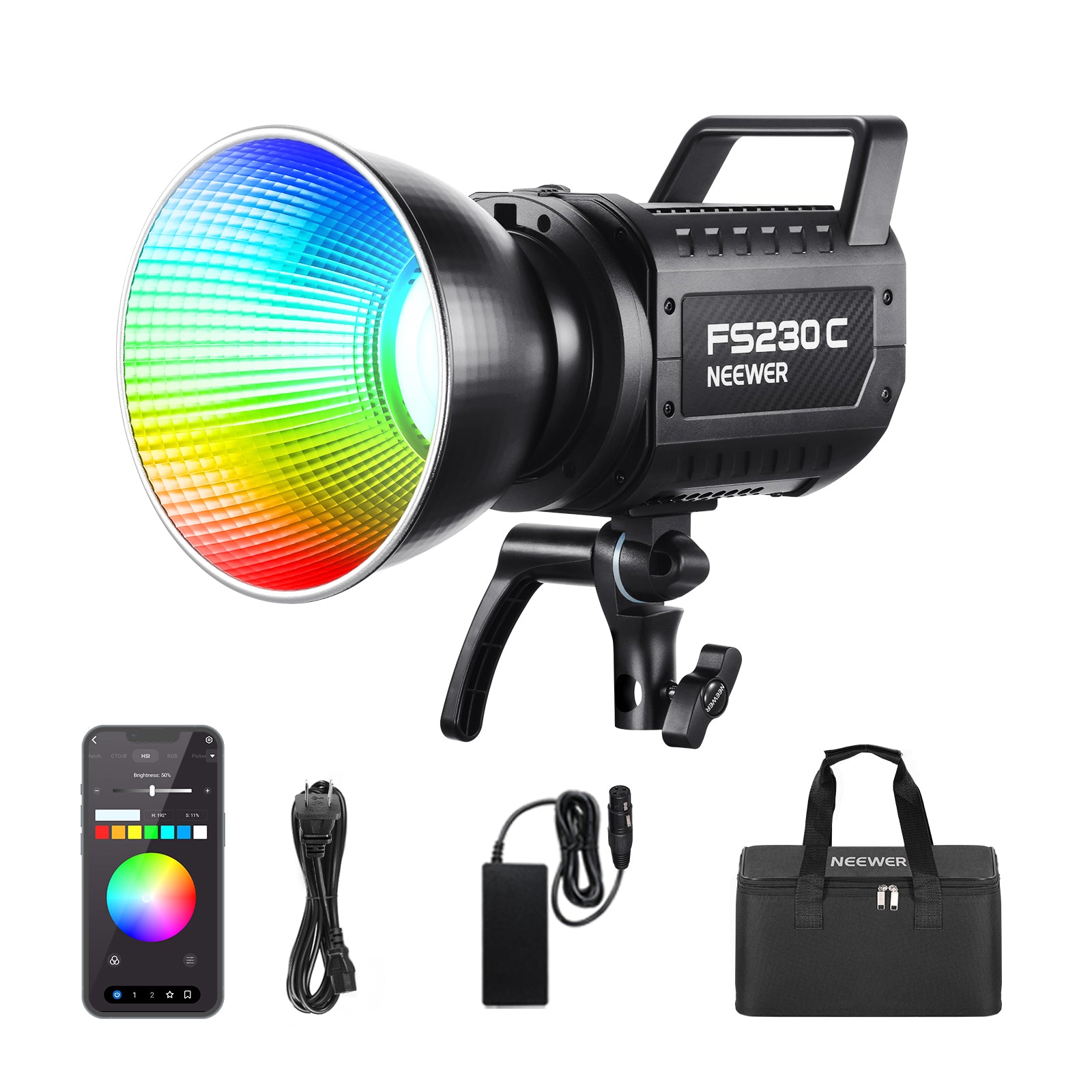 その他 Bright Light ME + NEEWER FS230C 230W RGB LED ビデオライト – NEEWER.JP