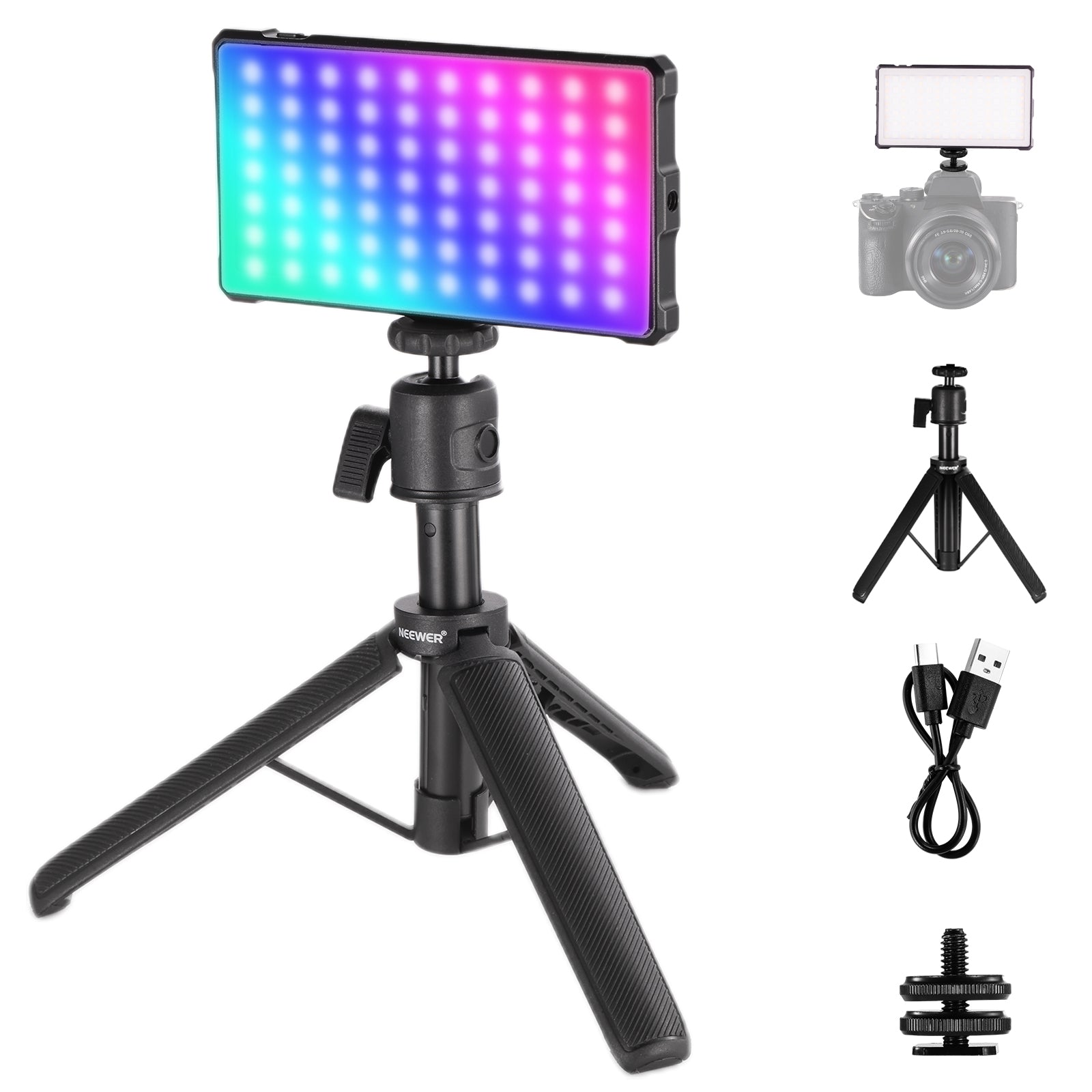 NEEWER BASICS SL90C 8W RGBビデオライトキット – NEEWER.JP