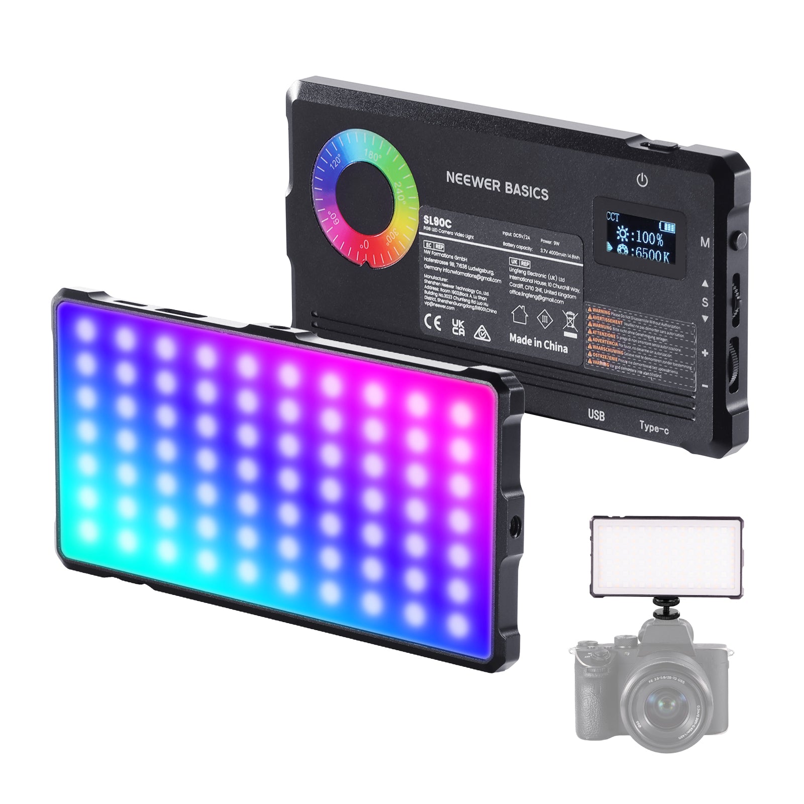 LEDライトセットNEEWER NEEWER BASICS SL90C 8W RGBビデオライトキット – NEEWER.JP