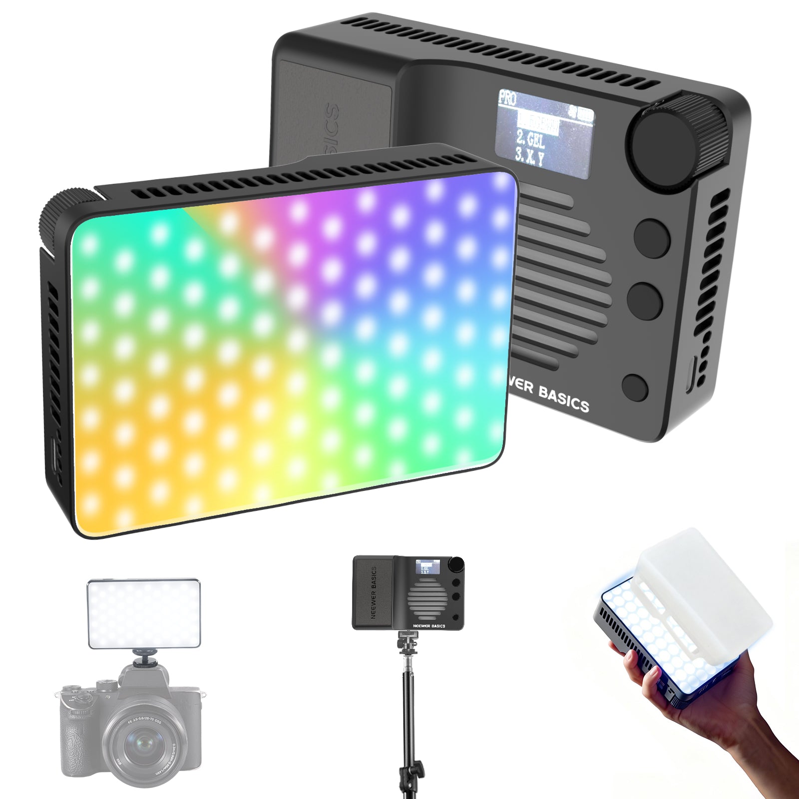NEEWER BASICS BS40C マグネット式 RGB ビデオライト – NEEWER.JP