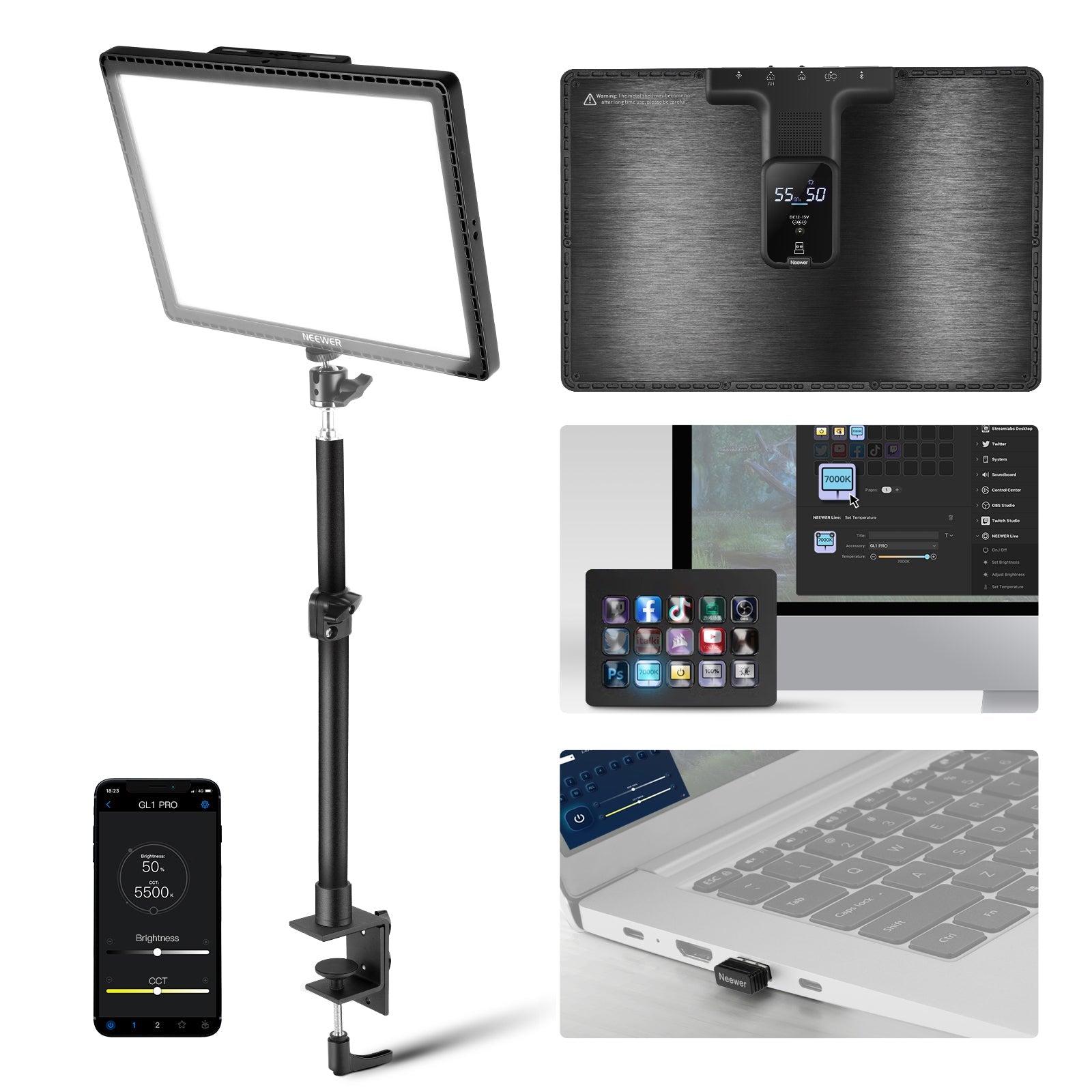 NEEWER GL1 PRO 45W 15.5
