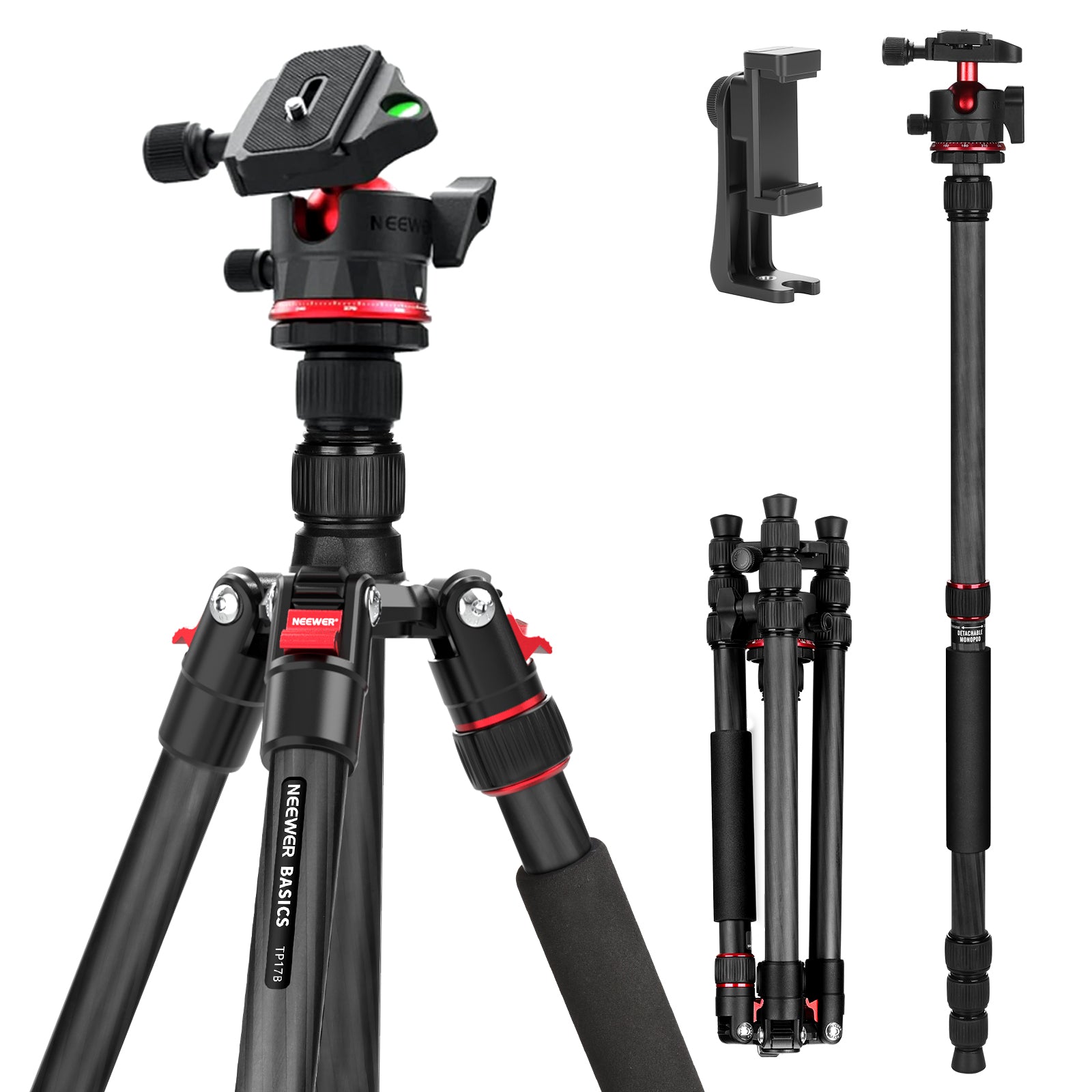 NEEWER BASICS TP17B 162cm カーボン製 カメラ三脚一脚 – NEEWER.JP