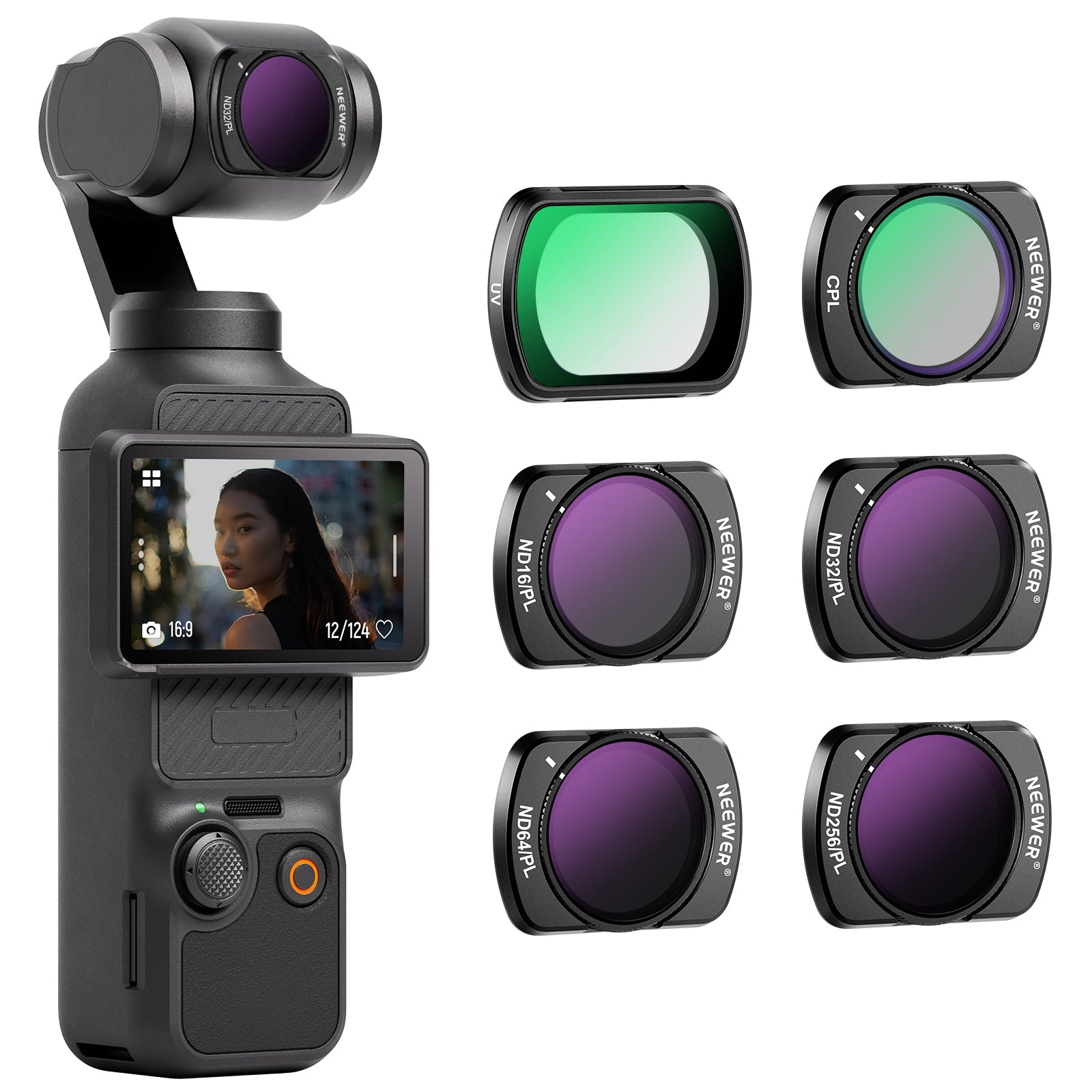 NEEWER 6パック マグネットND＆CPLフィルターセット コンパチブル DJI OSMO Pocket 3 – NEEWER.JP