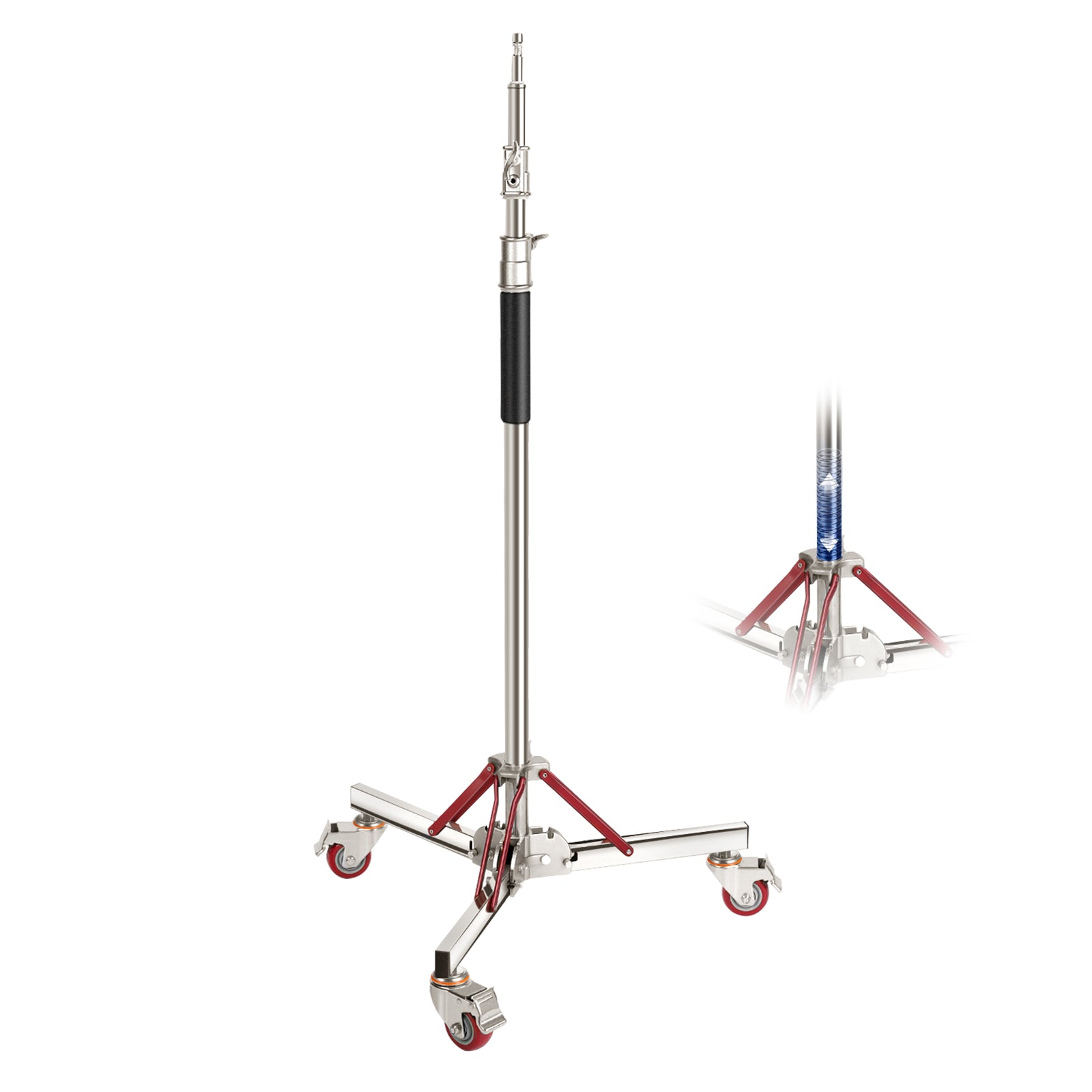 ライトスタンド　高さ調整可（120cm-305cm）キャスター付き NEEWER BASICS SC305B 305cm ライトスタンド キャスター付き – NEEWER.JP