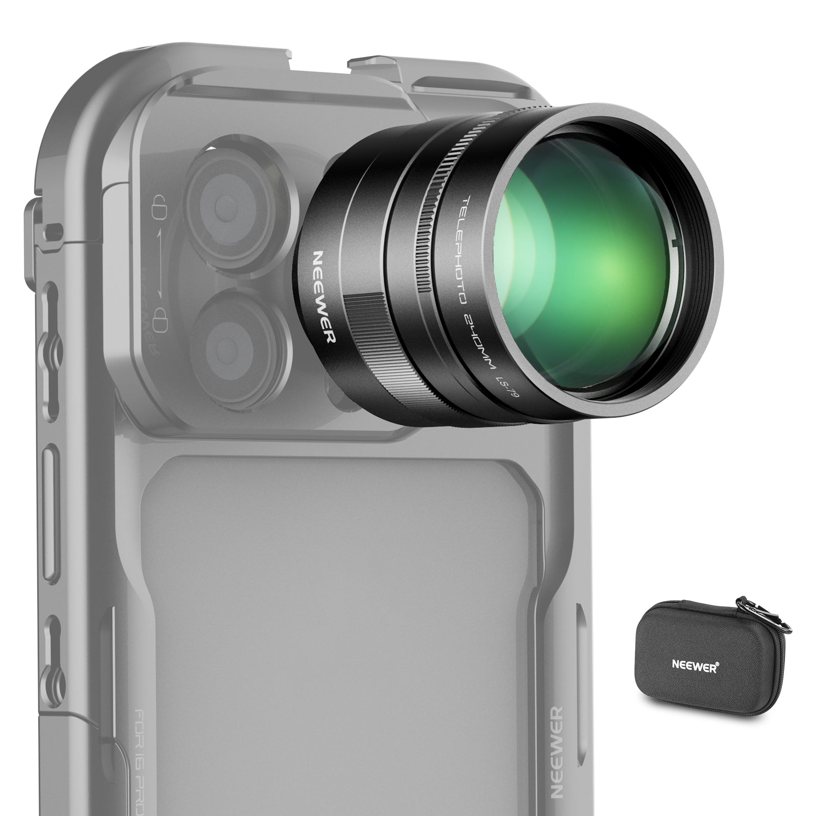 NEEWER LS-79 2X 240mm コンバーター レンズグリップ付き スマホカメラ