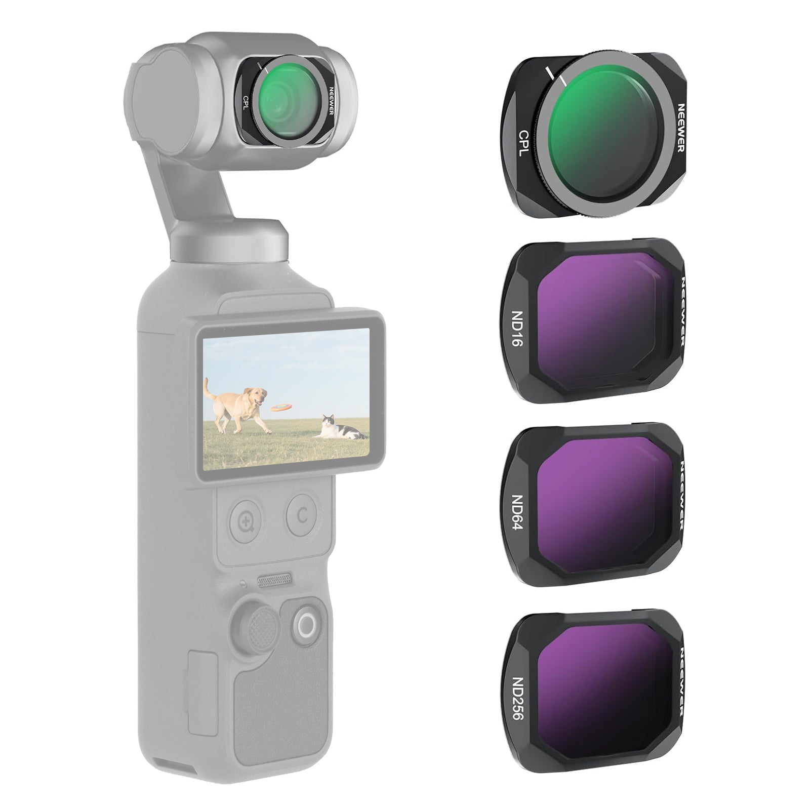 NEEWER FL-P16 ND CPL フィルターセット DJI Osmo Pocket 4対応