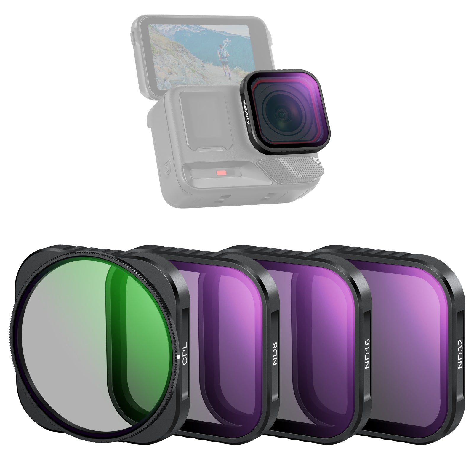 NEEWER FL-C29/FL-C30/FL-C31 4 Pack フィルターセット コンパチブル