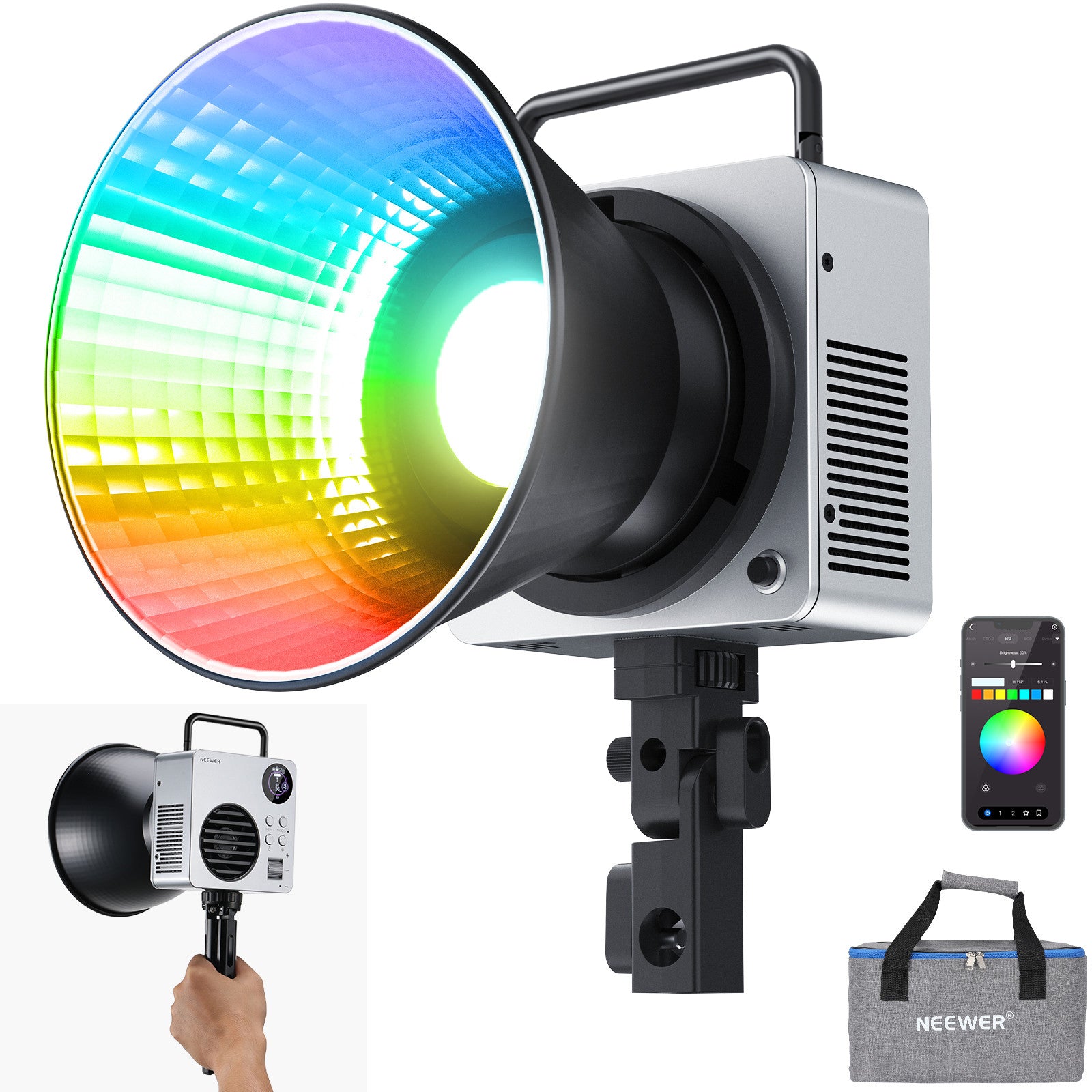 NEEWER HB80C 80W RGBWW LEDビデオライト – NEEWER.JP