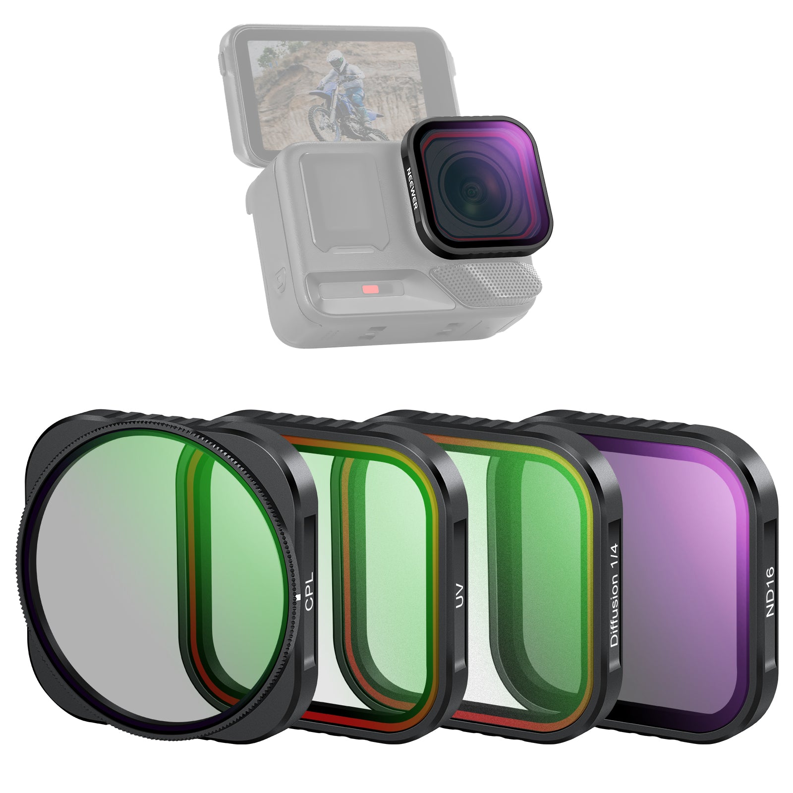 NEEWER FL-C29/FL-C30/FL-C31 4 Pack フィルターセット コンパチブル