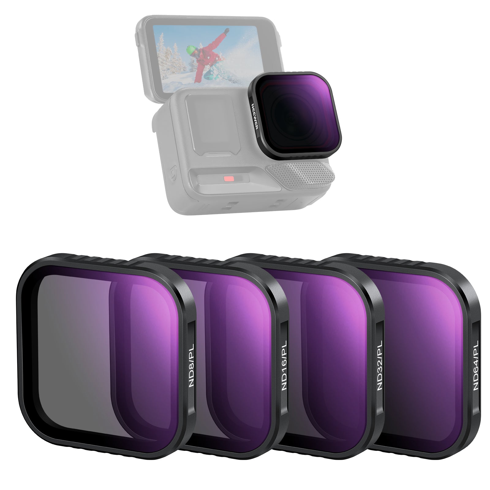 NEEWER FL-C29/FL-C30/FL-C31 4 Pack フィルターセット コンパチブル