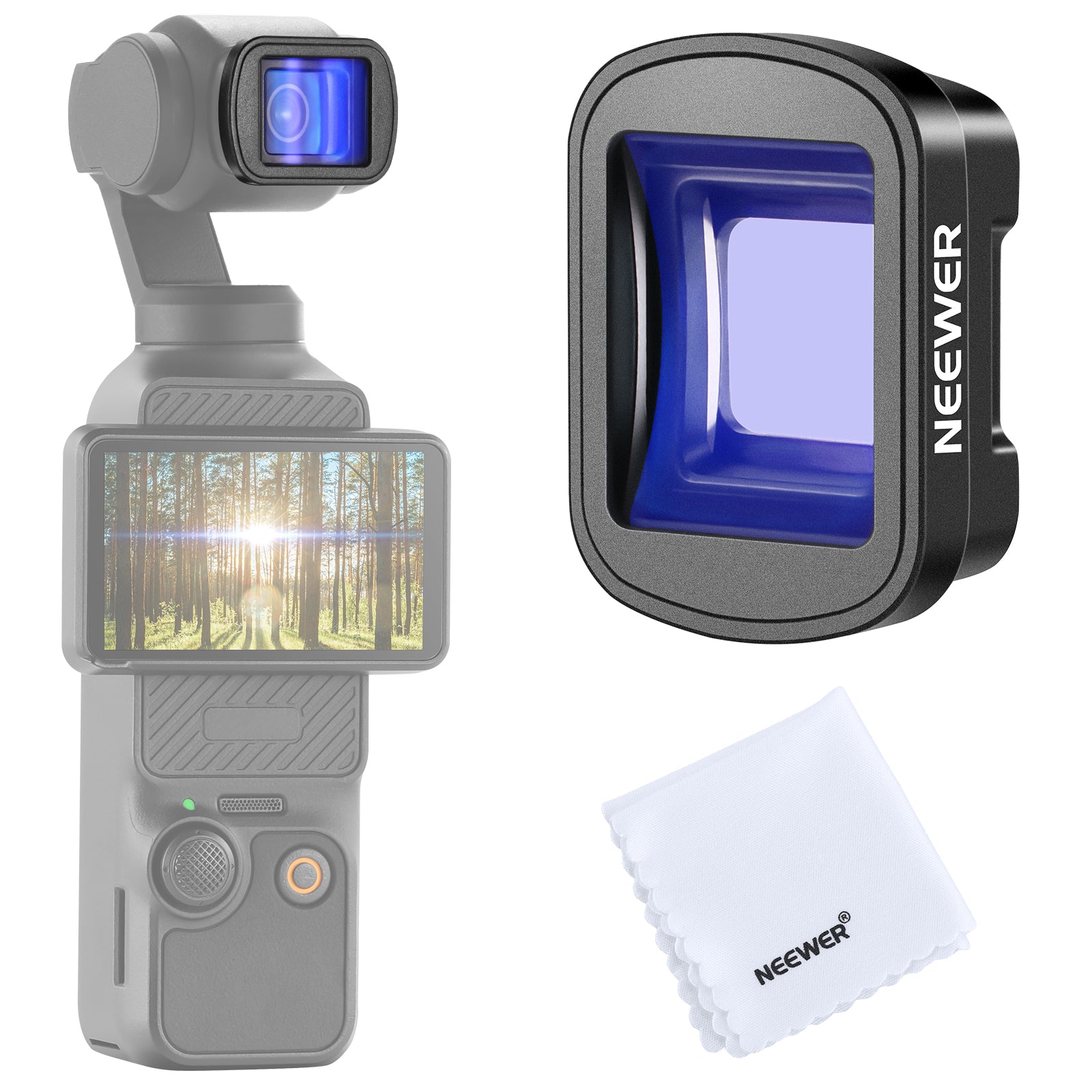 NEEWER LS-44 Pro 1.2X ブルーアナモルフィックレンズ コンパチブル