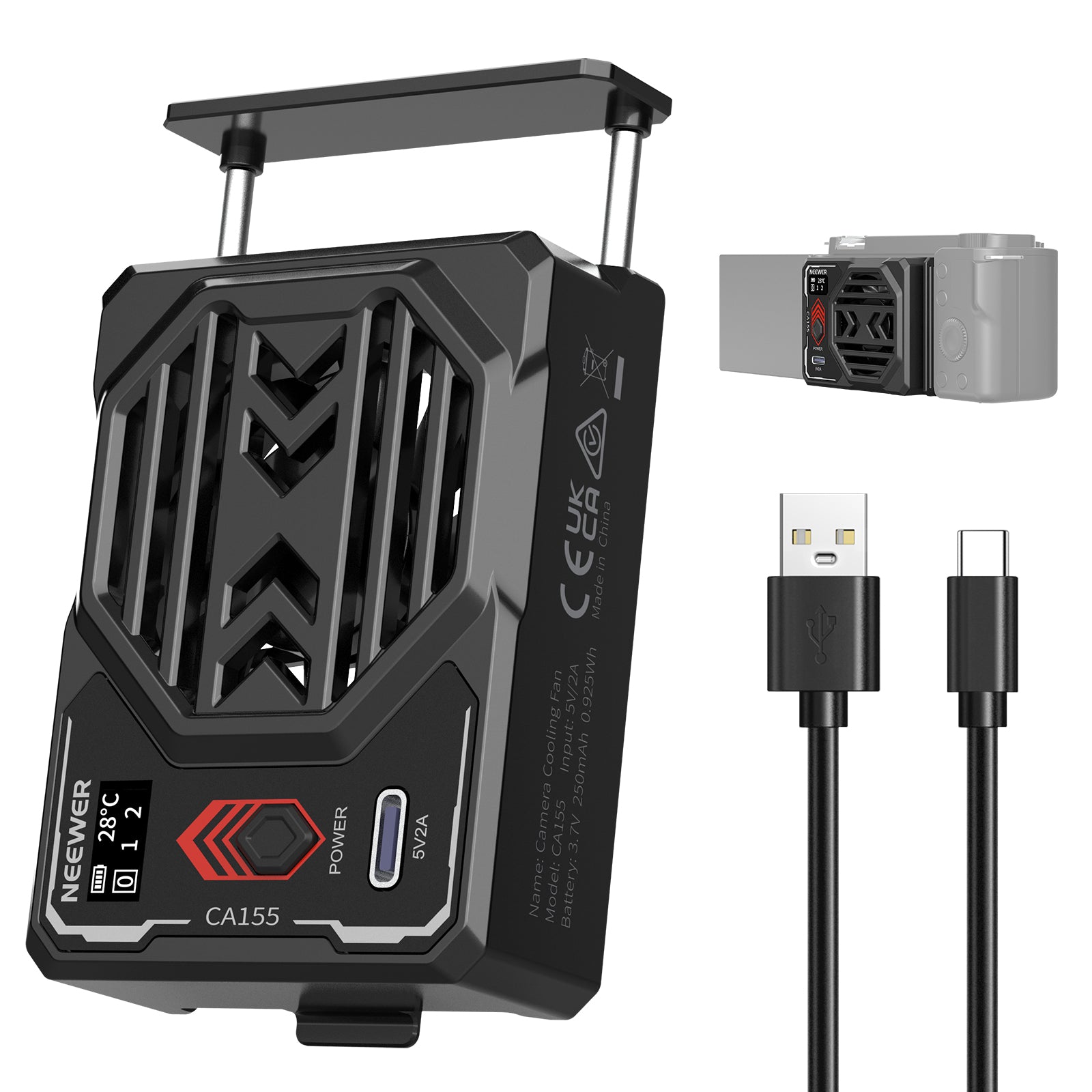 NEEWER BASICS CA155 カメラ冷却ファン バッテリー付き – NEEWER.JP