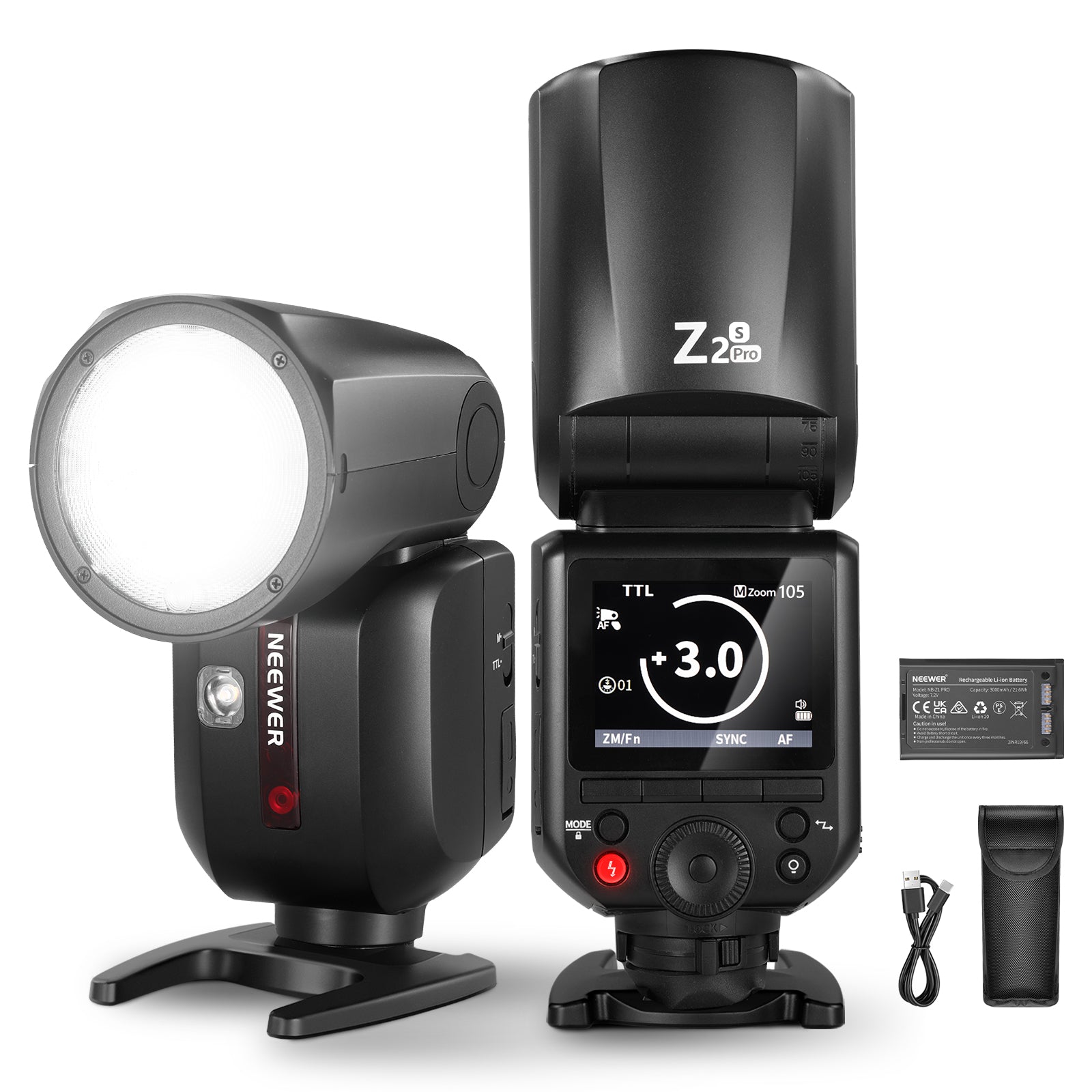 NEEWER Z2PRO 76Ws TTL ラウンドヘッドフラッシュストロボ – NEEWER.JP