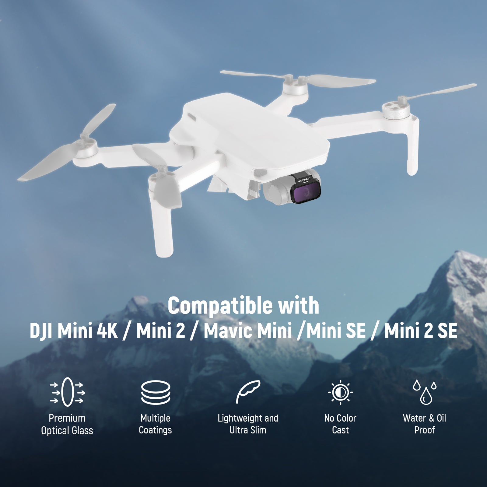 NEEWER フィルターセット コンパチブルDJI Mini 4K/2/Mavic/SE/2 SE
