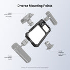 The NEEWER PA158 Phone Cage Video Rig Kit offers a diverse range of mounting points.