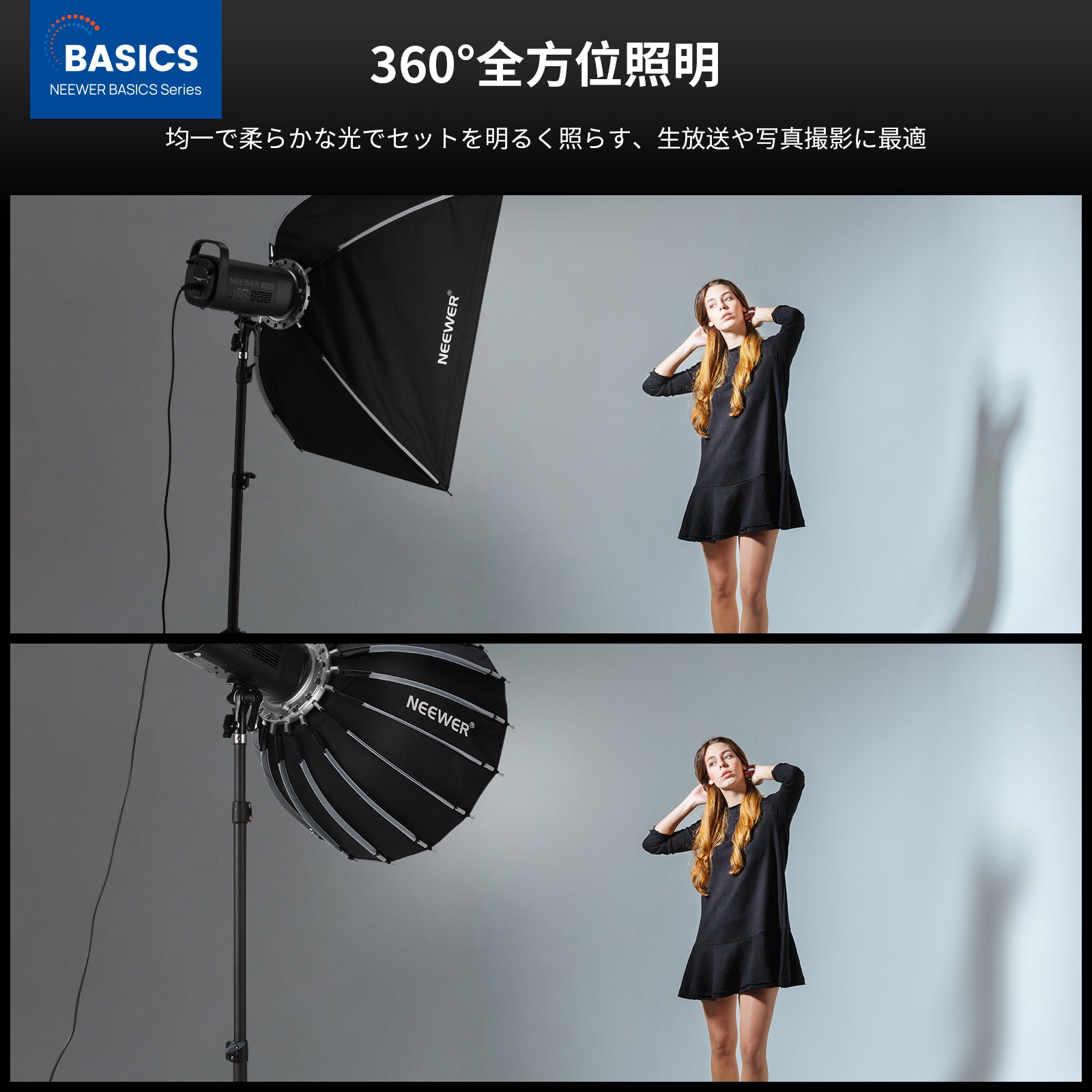 NEEWER BASICS NS36P/NS37P/NS38P/NS39P パラボリックソフトボックス