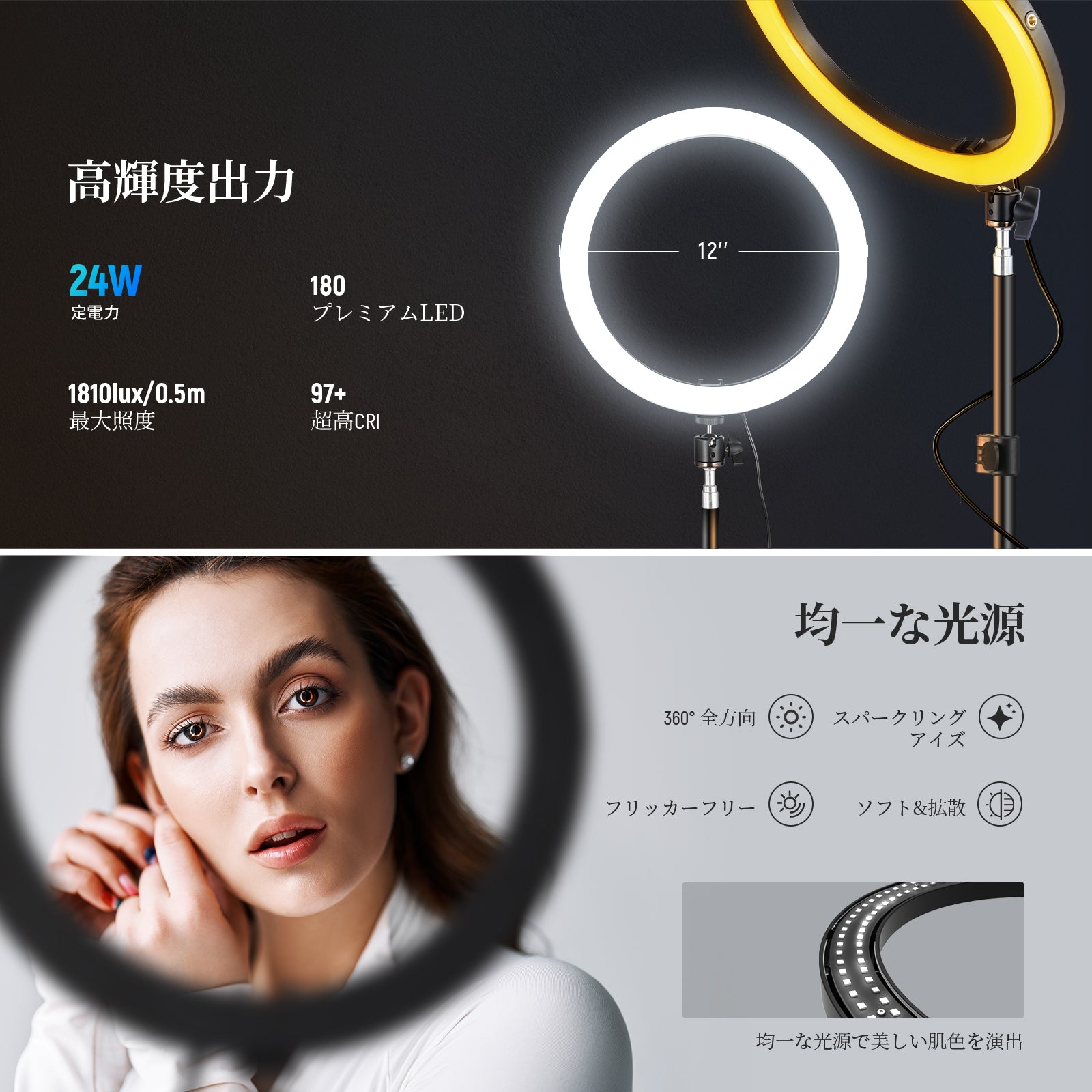 NEEWER RH12B 12インチ LEDリングライト – NEEWER.JP