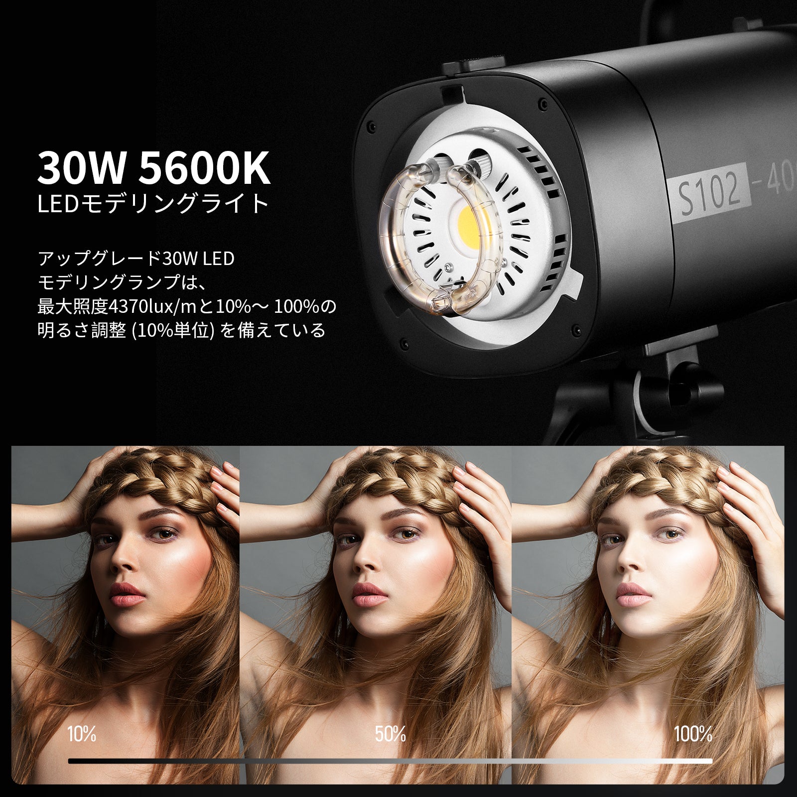 NEEWER 2パック S102-400W PRO 400Ws フラッシュライティングキット