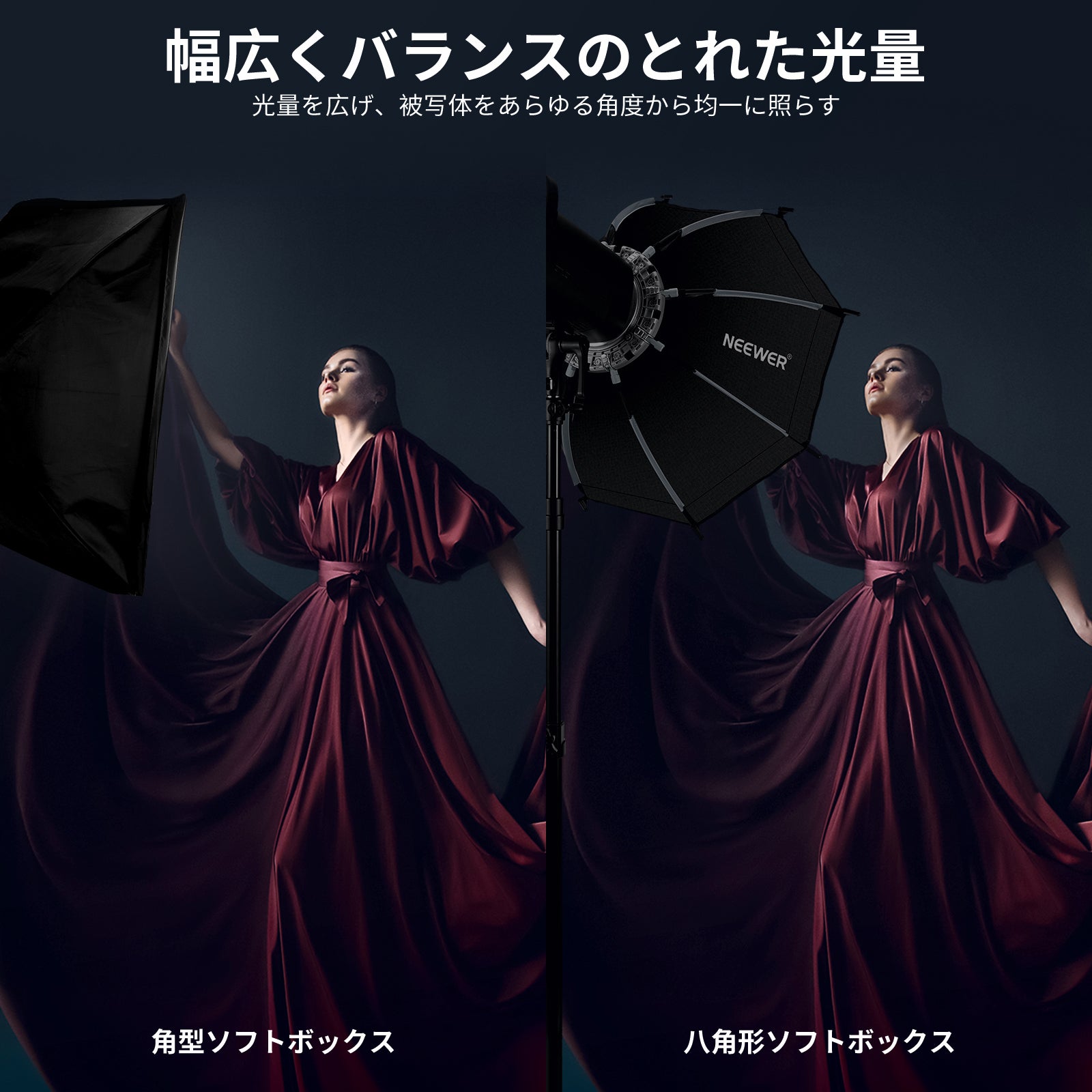 NEEWER NS21P/NS22P/NS27P/NS35P 八角形ソフトボックス – NEEWER.JP
