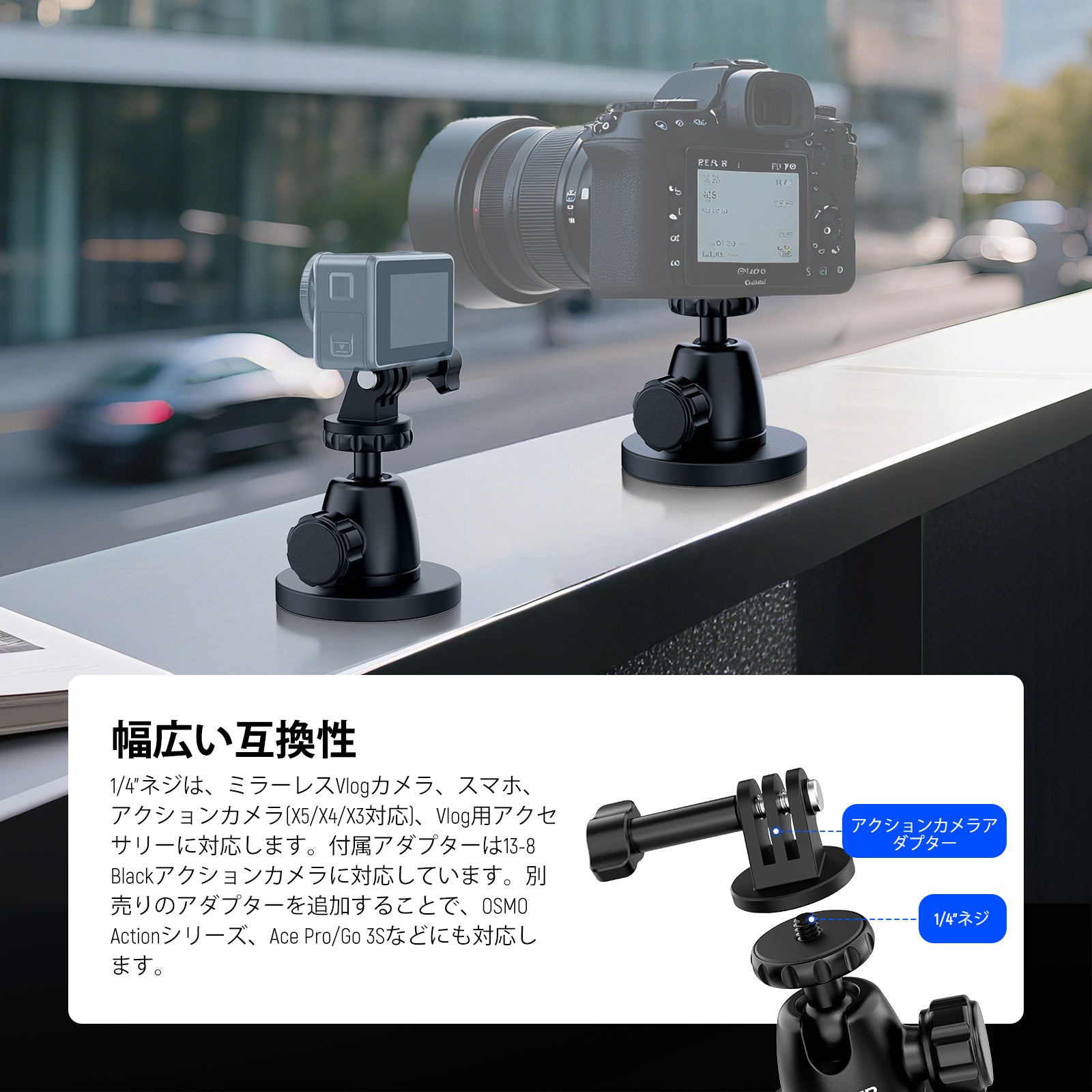 Aee Technology bs12カメラアクションカメラショルダーマウント(ブラック) qqffhab Amazon | SHEAWA バイク用カメラマウントホルダー クランプマウント