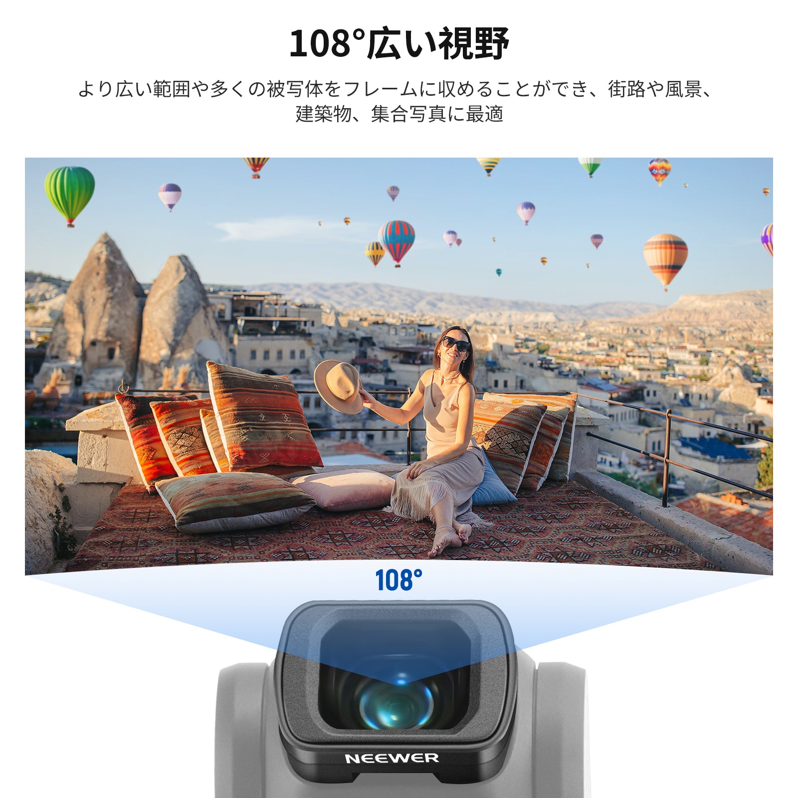 NEEWER フィルターセット 広角レンズ付き コンパチブル DJI Osmo