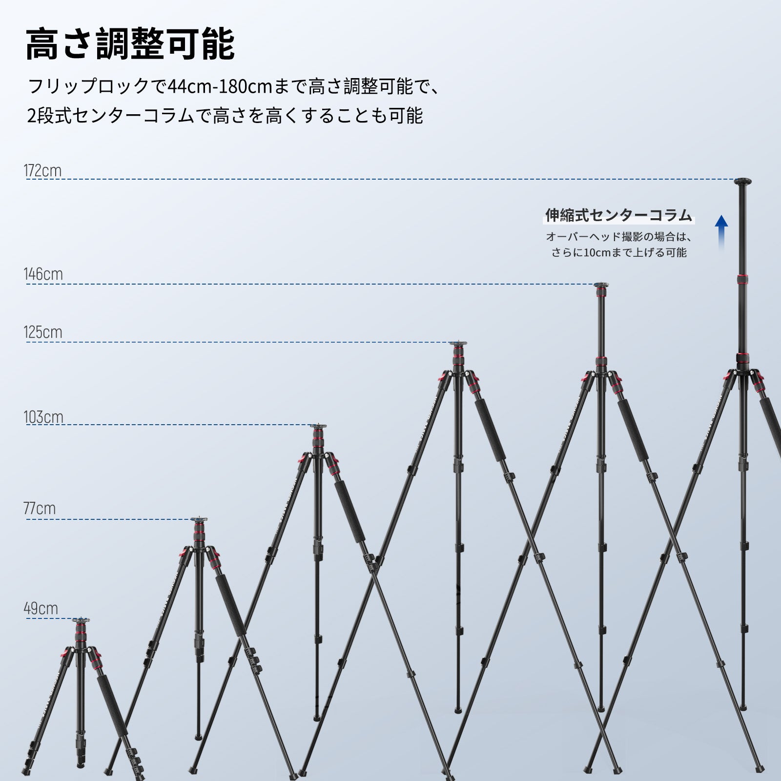 NEEWER BASICS TP15 180cm カメラ三脚 – NEEWER.JP