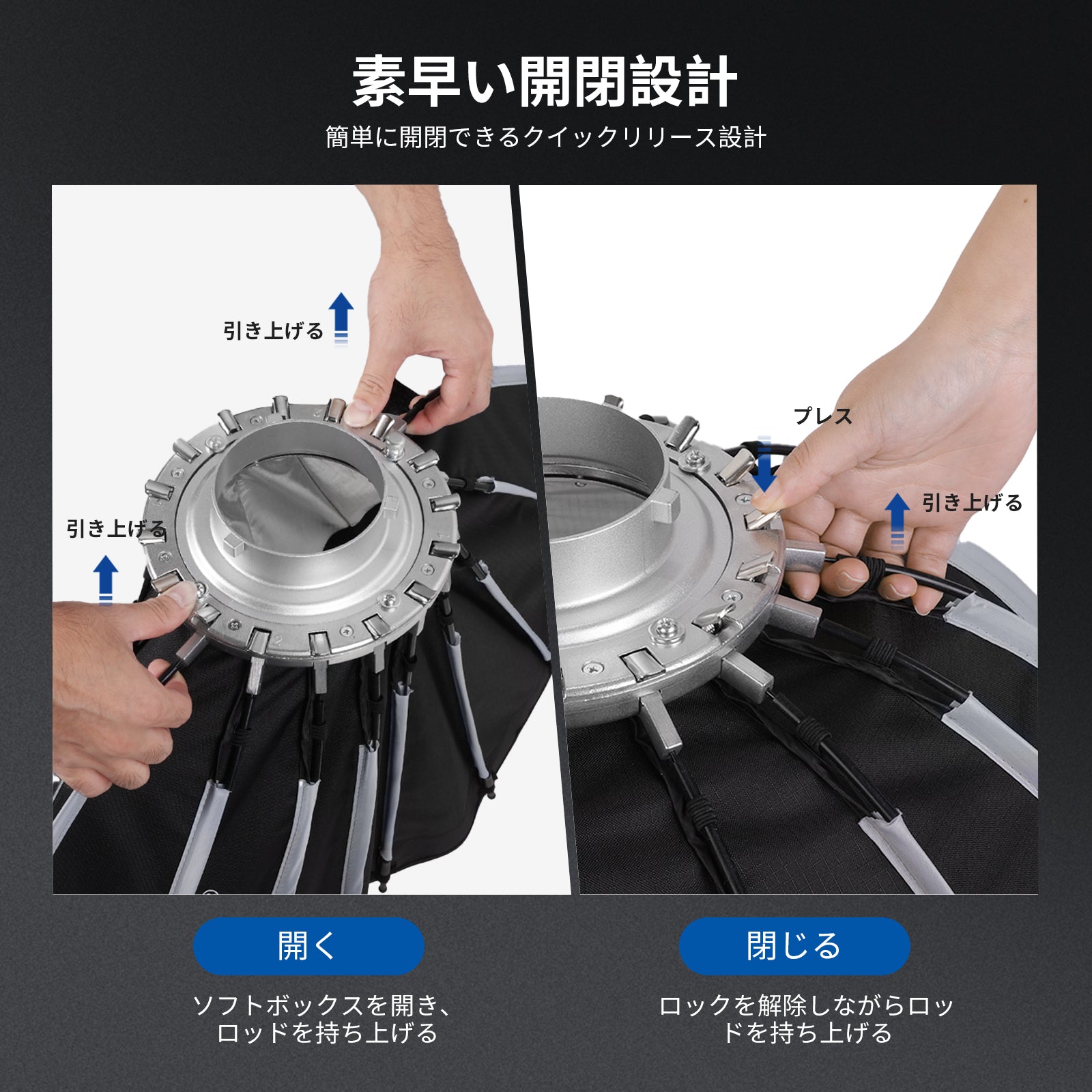 NEEWER BASICS NS36P/NS37P/NS38P/NS39P パラボリックソフトボックス