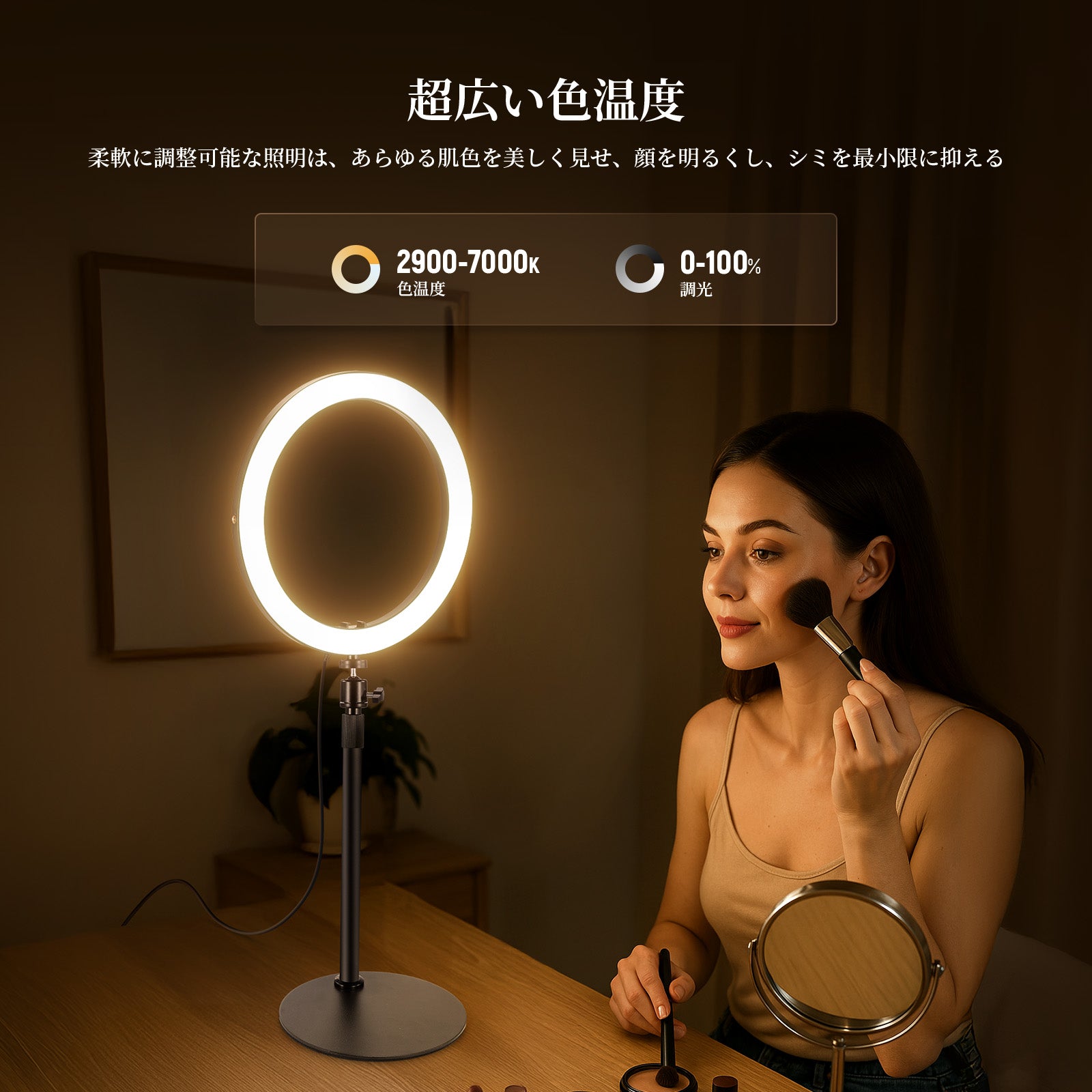 NEEWER 高出力 二色 LEDデスクリングライト – NEEWER.JP