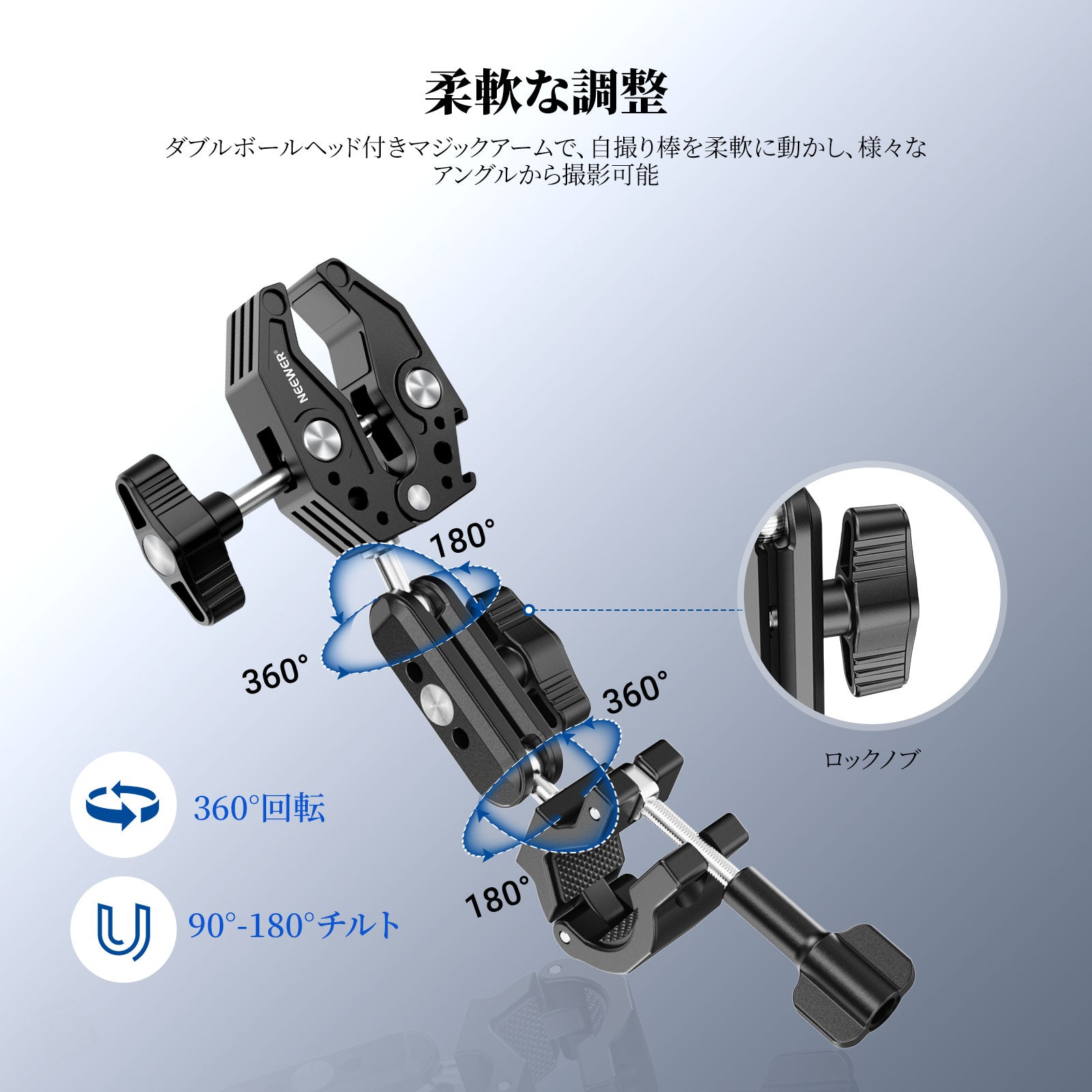 NEEWER GP-30 バイクカメラマウントキット アクションカメラ用 – NEEWER.JP