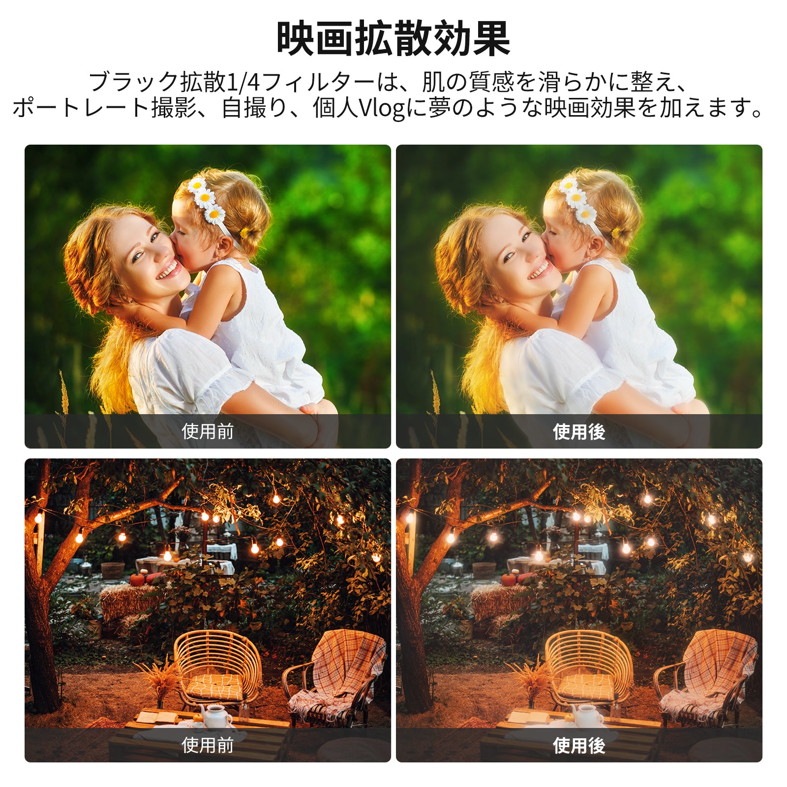 NEEWER 2パック CPL&ブラック拡散1/4フィルターセット – NEEWER.JP