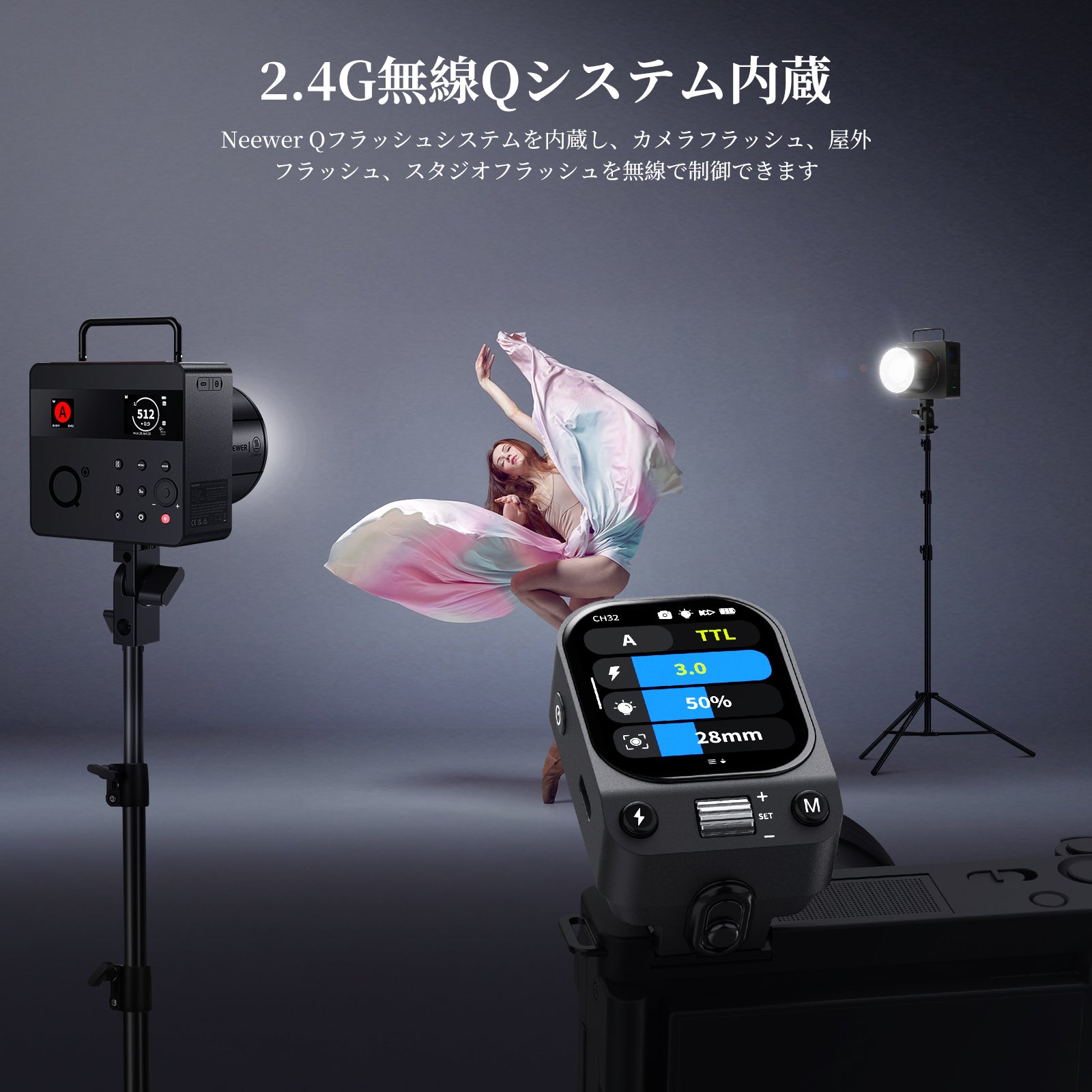 NEEWER QZ-C TTLワイヤレスフラッシュトリガー Canon用 – NEEWER.JP