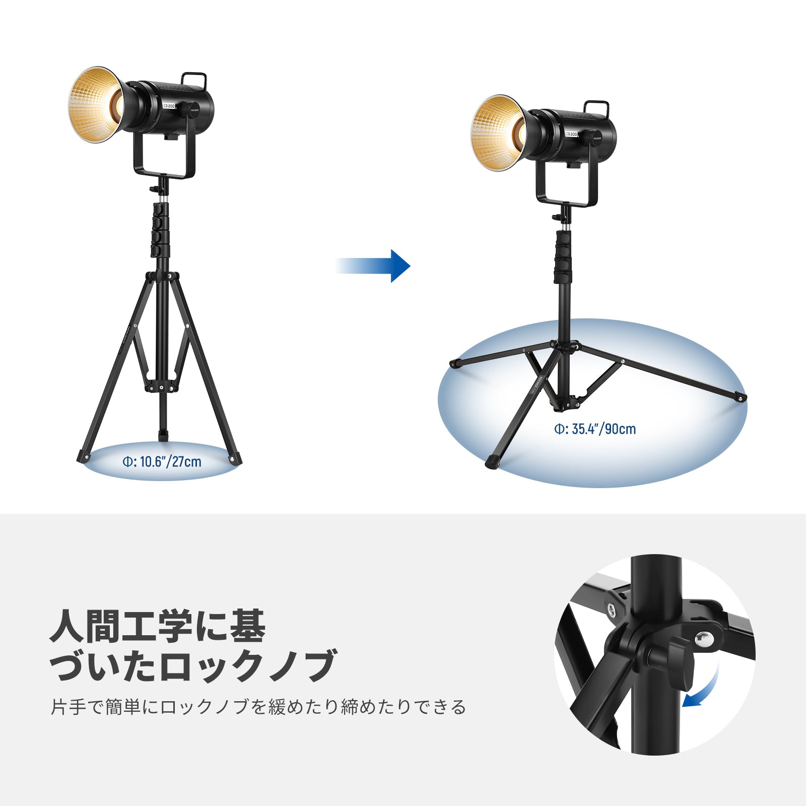 NEEWER ST180R 180cm ポータブル ライトスタンド – NEEWER.JP