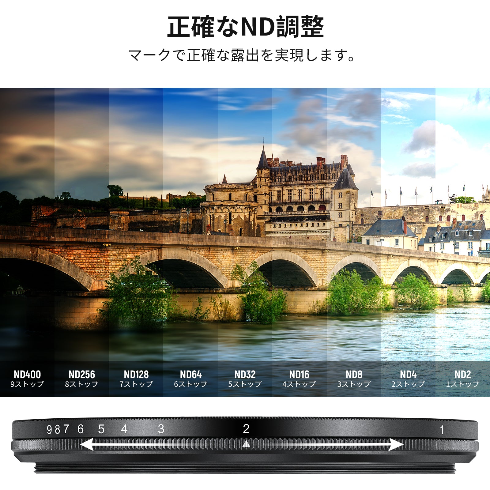 NEEWER BASICS 可変 ND2-400 フィルター – NEEWER.JP
