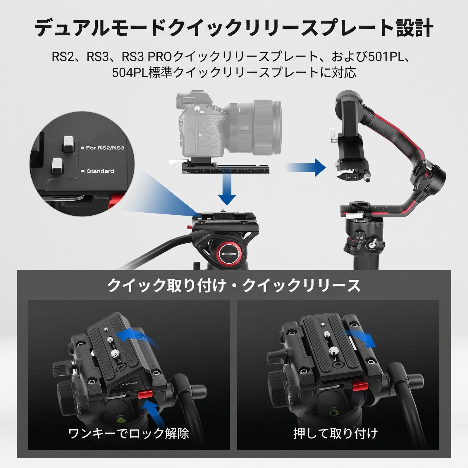 NEEWER TP74 187cmビデオ三脚 – NEEWER.JP