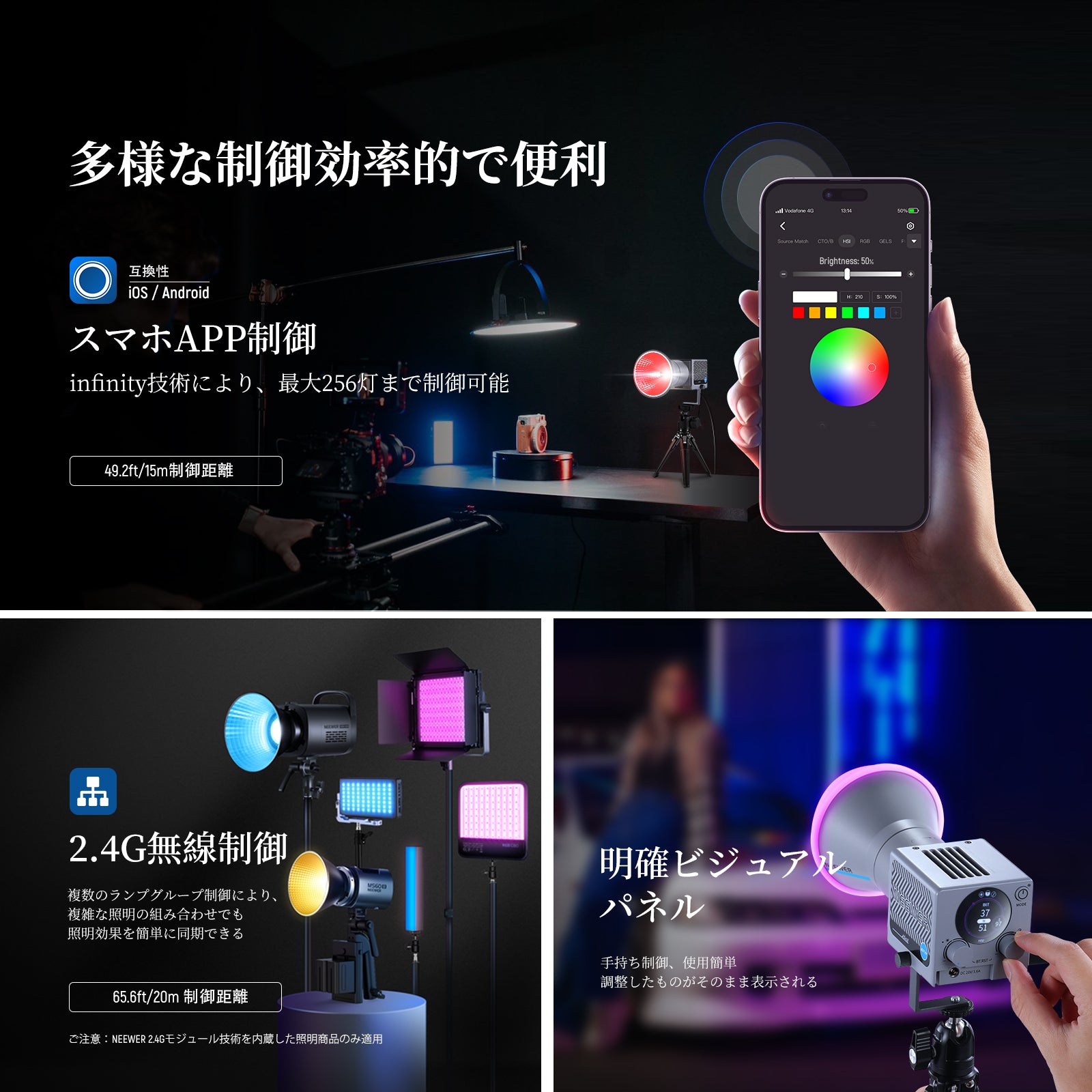 NEEWER HS60C 60W ミニビデオライト – NEEWER.JP