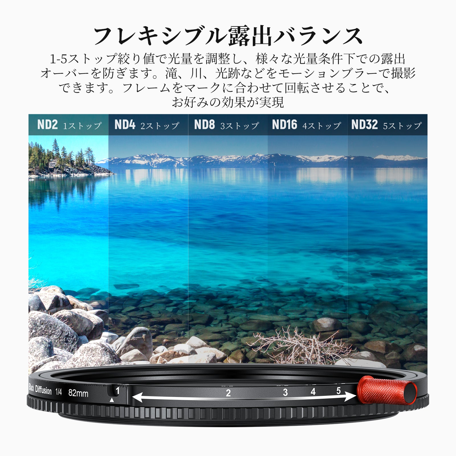 NEEWER 3in1 CPL+ブラック拡散 1/4 + 可変 ND2-32 フィルター – NEEWER.JP