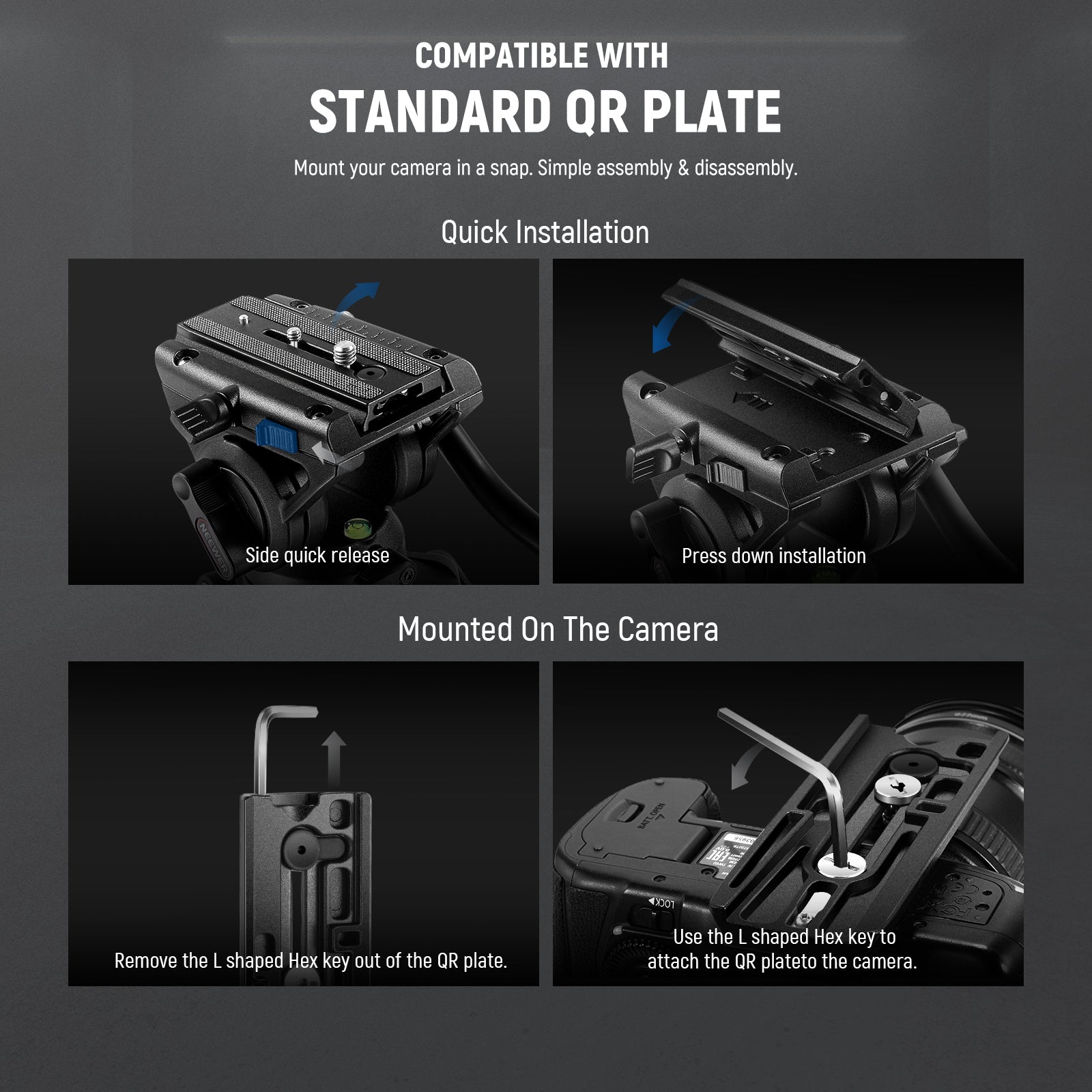 NEEWER プロカメラ一脚 フィート付き 179cm - NEEWER – NEEWER.JP