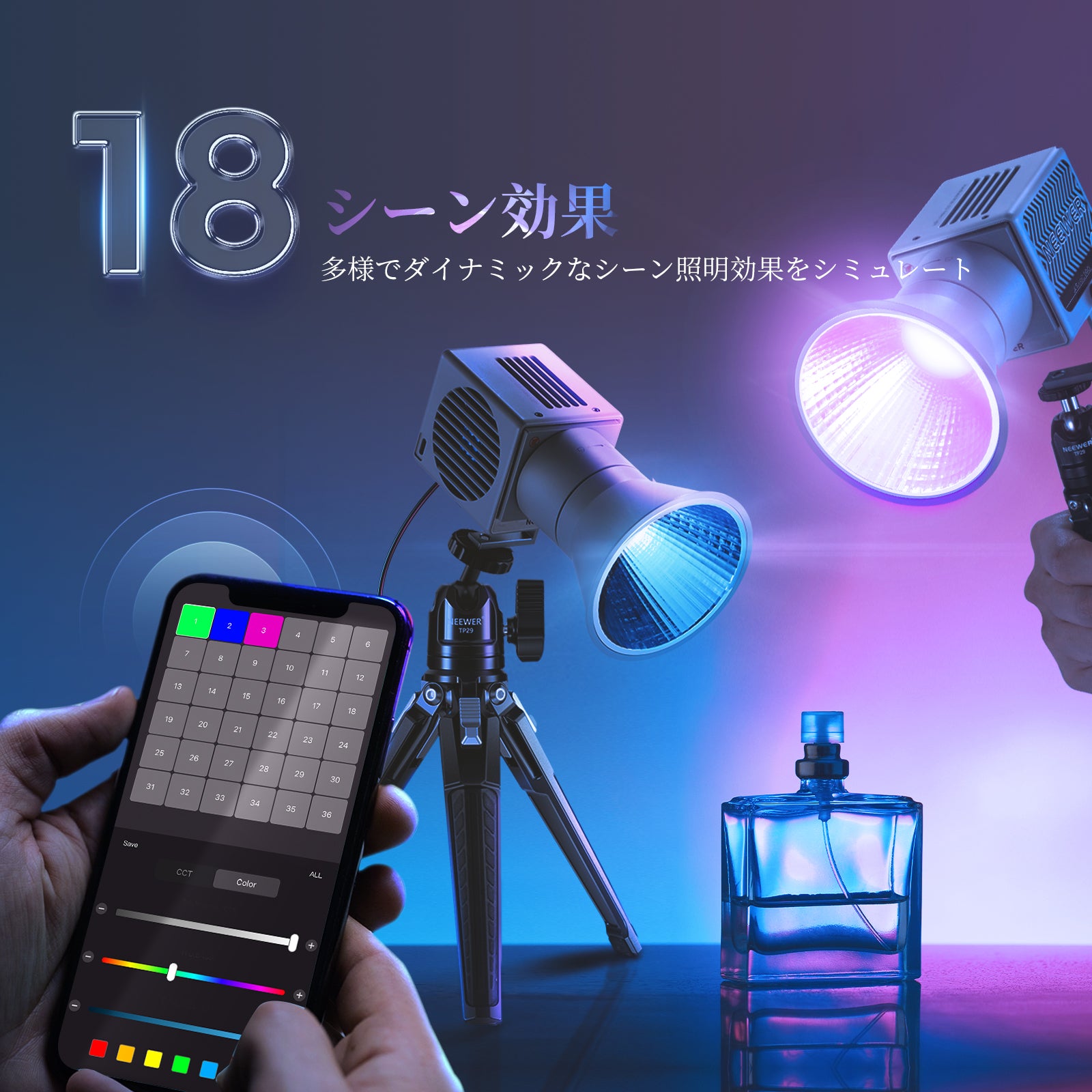 NEEWER HS60C Pro 60W ミニ RGBビデオライト – NEEWER.JP