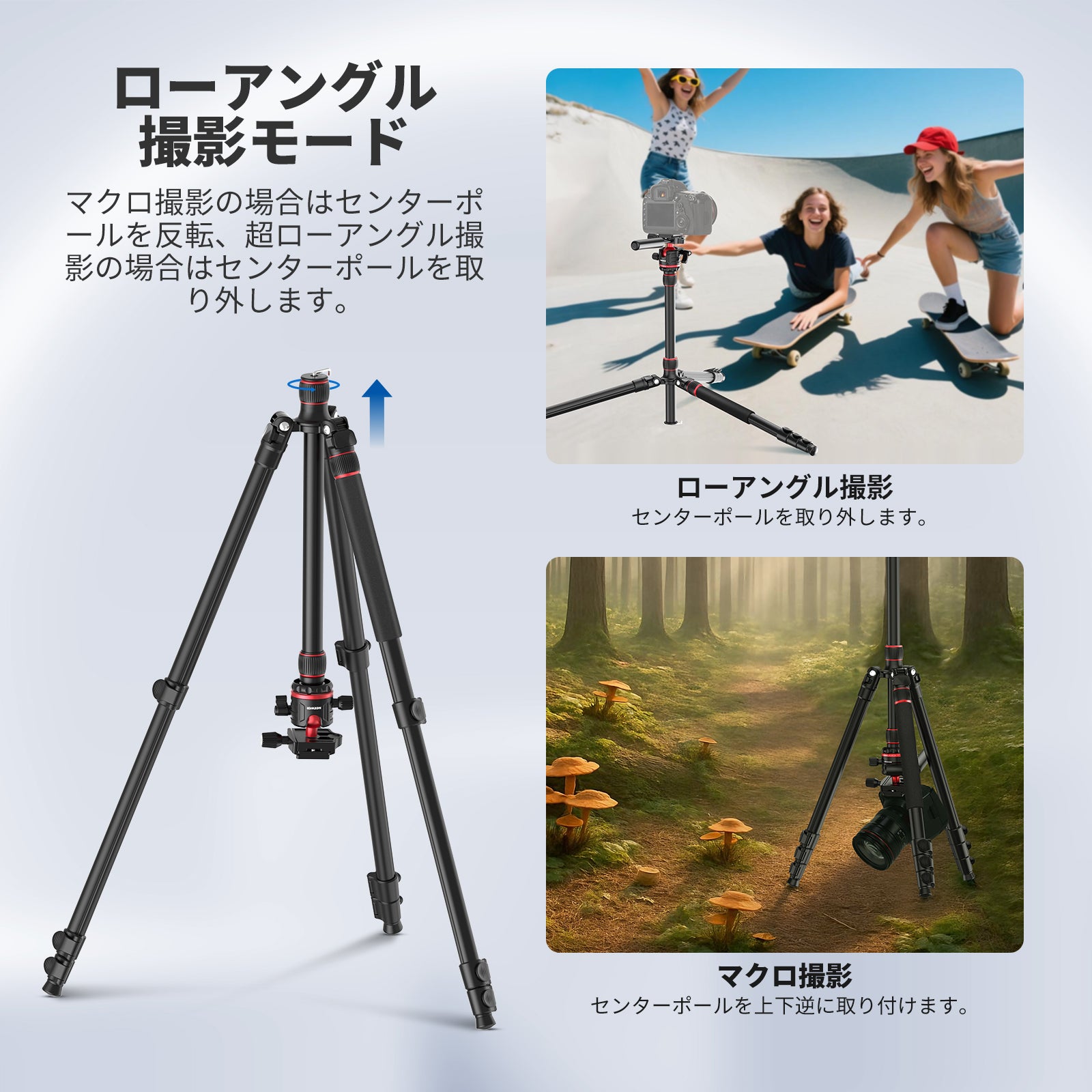 NEEWER TP08 196cmビデオ三脚 – NEEWER.JP