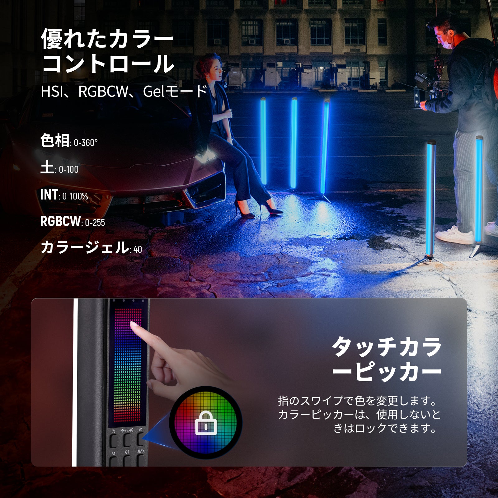 NEEWER LEDライトセット 本体・ケース・付属品 TL60 RGB NEEWER LEDライトセット 本体・ケース・付属品 TL60 RGB Neewer - TL60