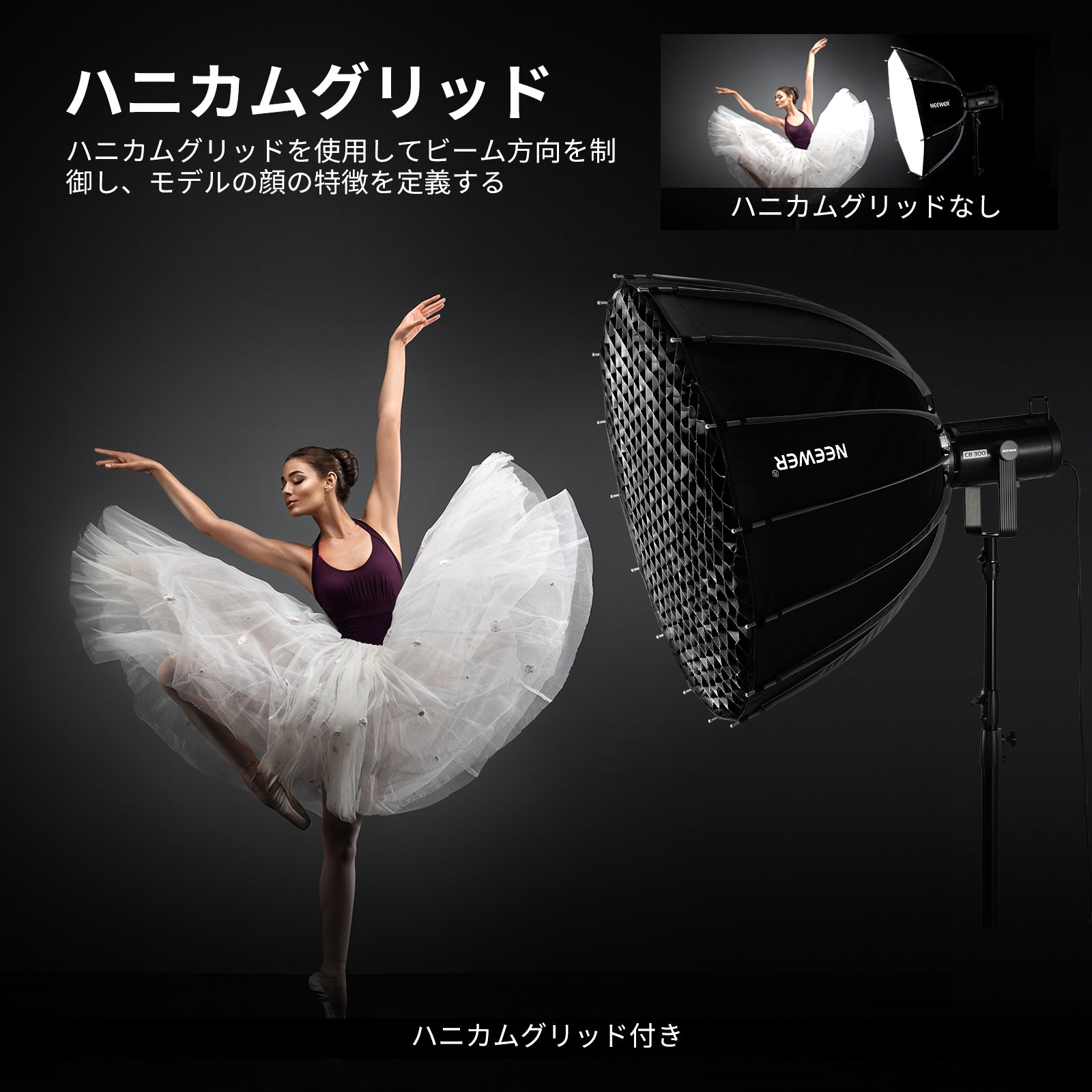 NEEWER BASICS NS36P/NS37P/NS38P/NS39P パラボリックソフトボックス