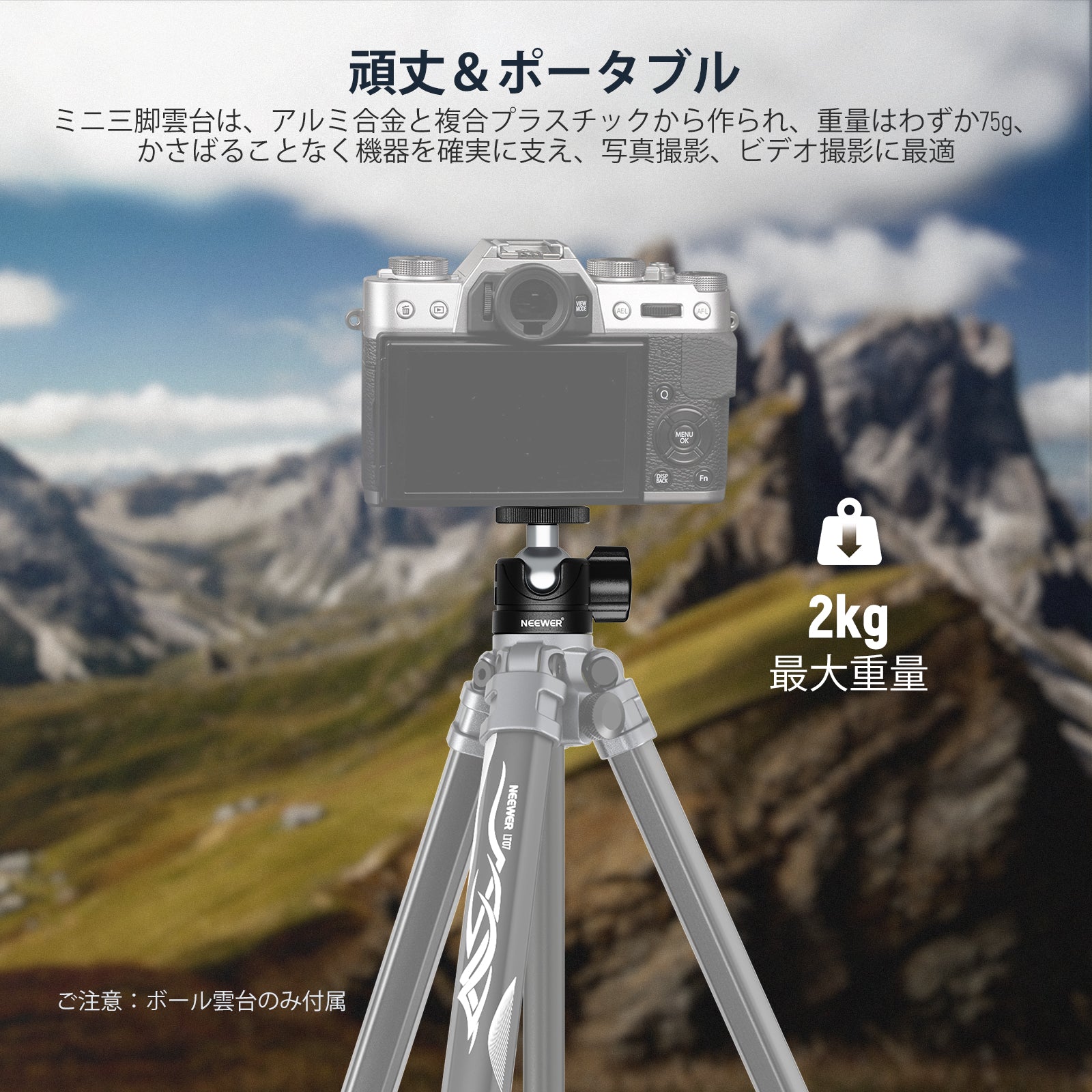 NEEWER BASICS GM01 ミニボール雲台 – NEEWER.JP