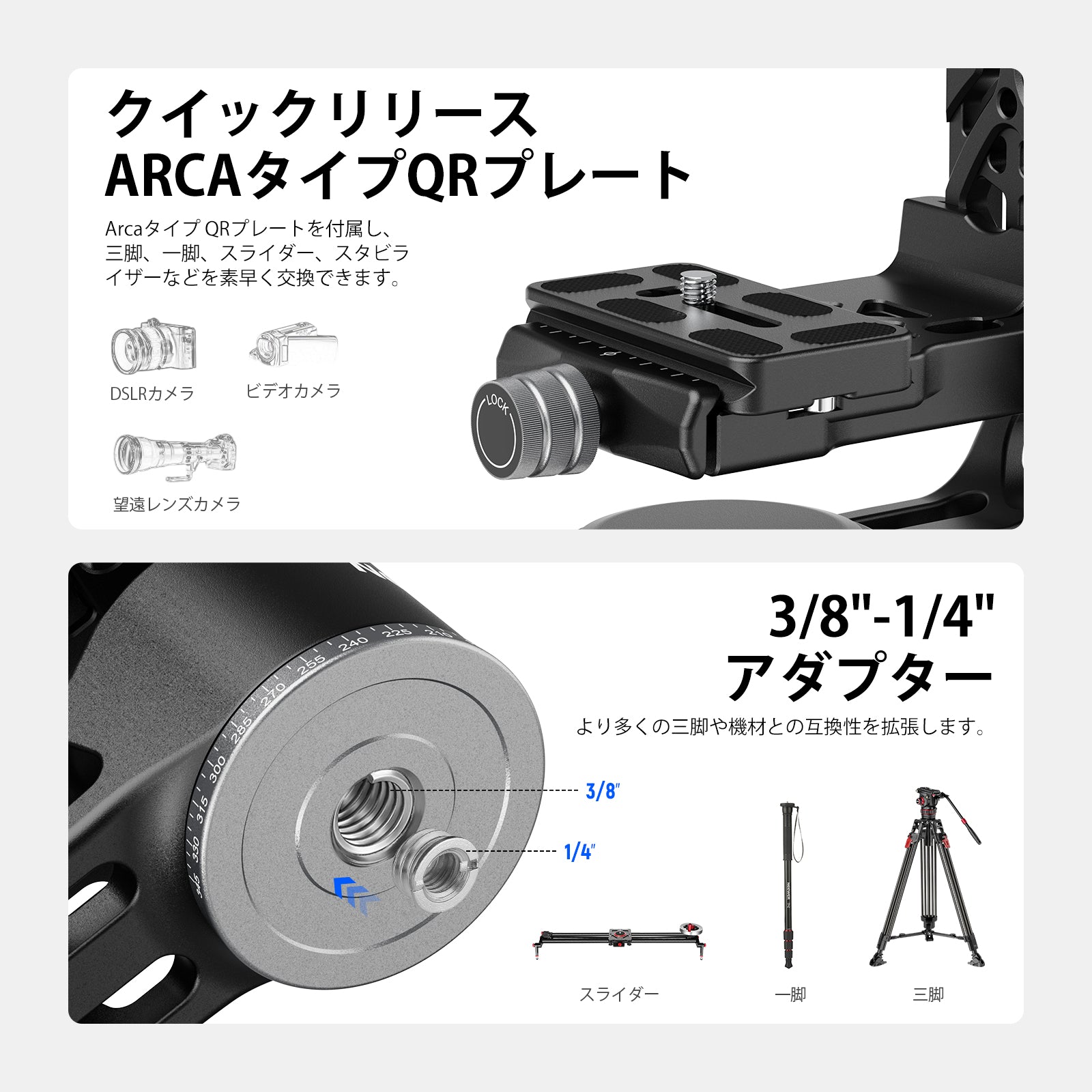 NEEWER GM102 三脚ジンバルヘッド – NEEWER.JP