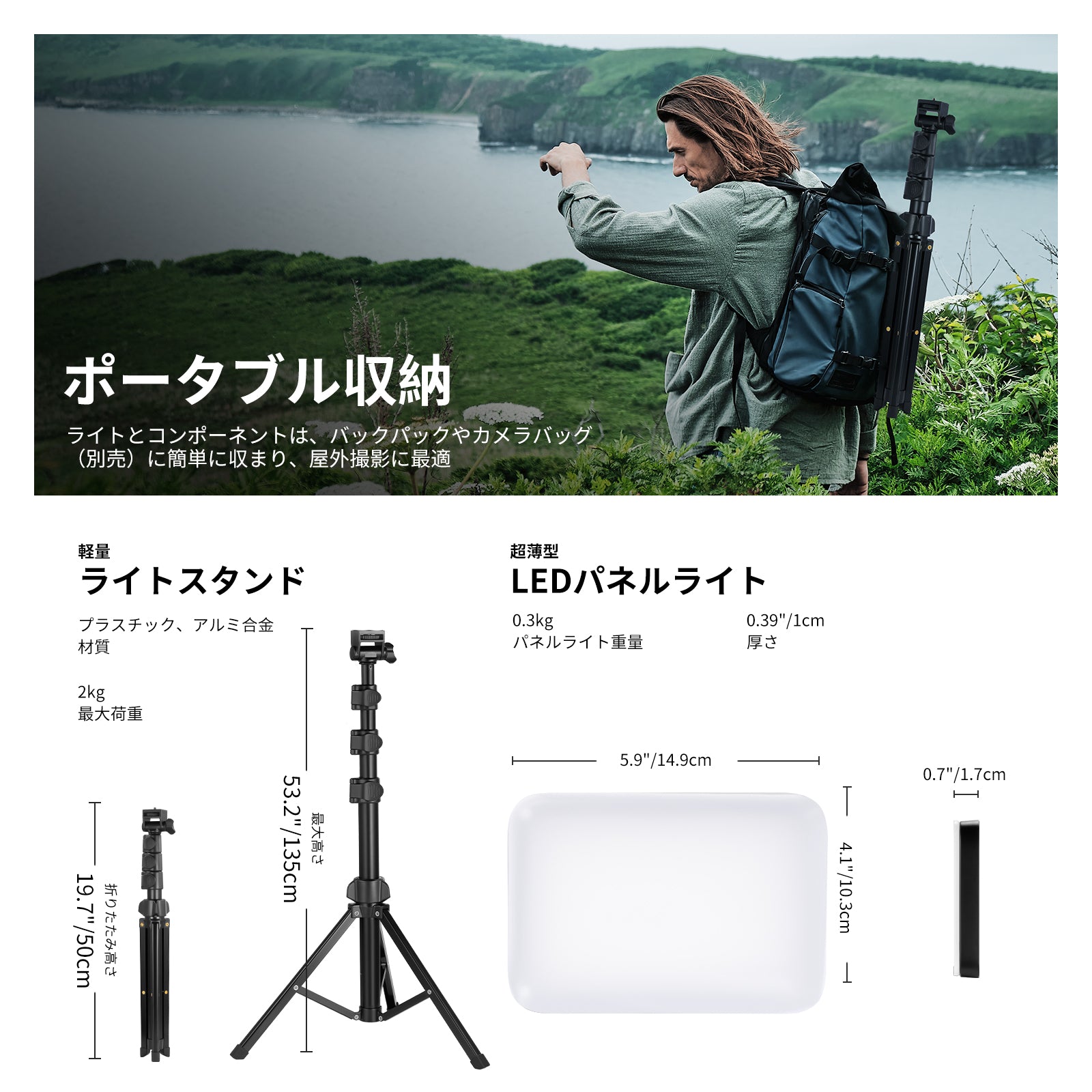 NEEWER BASICS BP66 2パック LEDビデオライト – NEEWER.JP