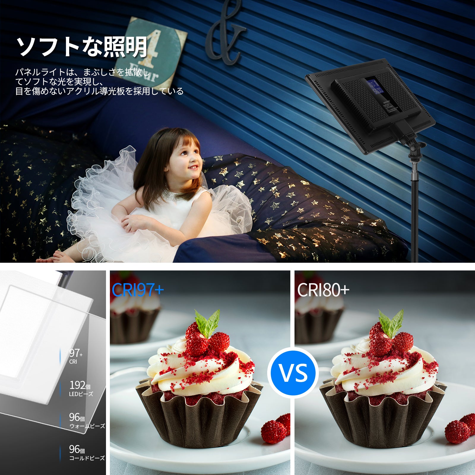 NEEWER 1パック NL-192AI LEDビデオライトパネル – NEEWER.JP