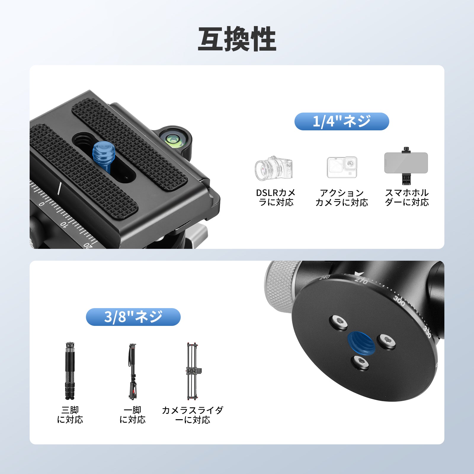 NEEWER TH03 ビデオ雲台 – NEEWER.JP